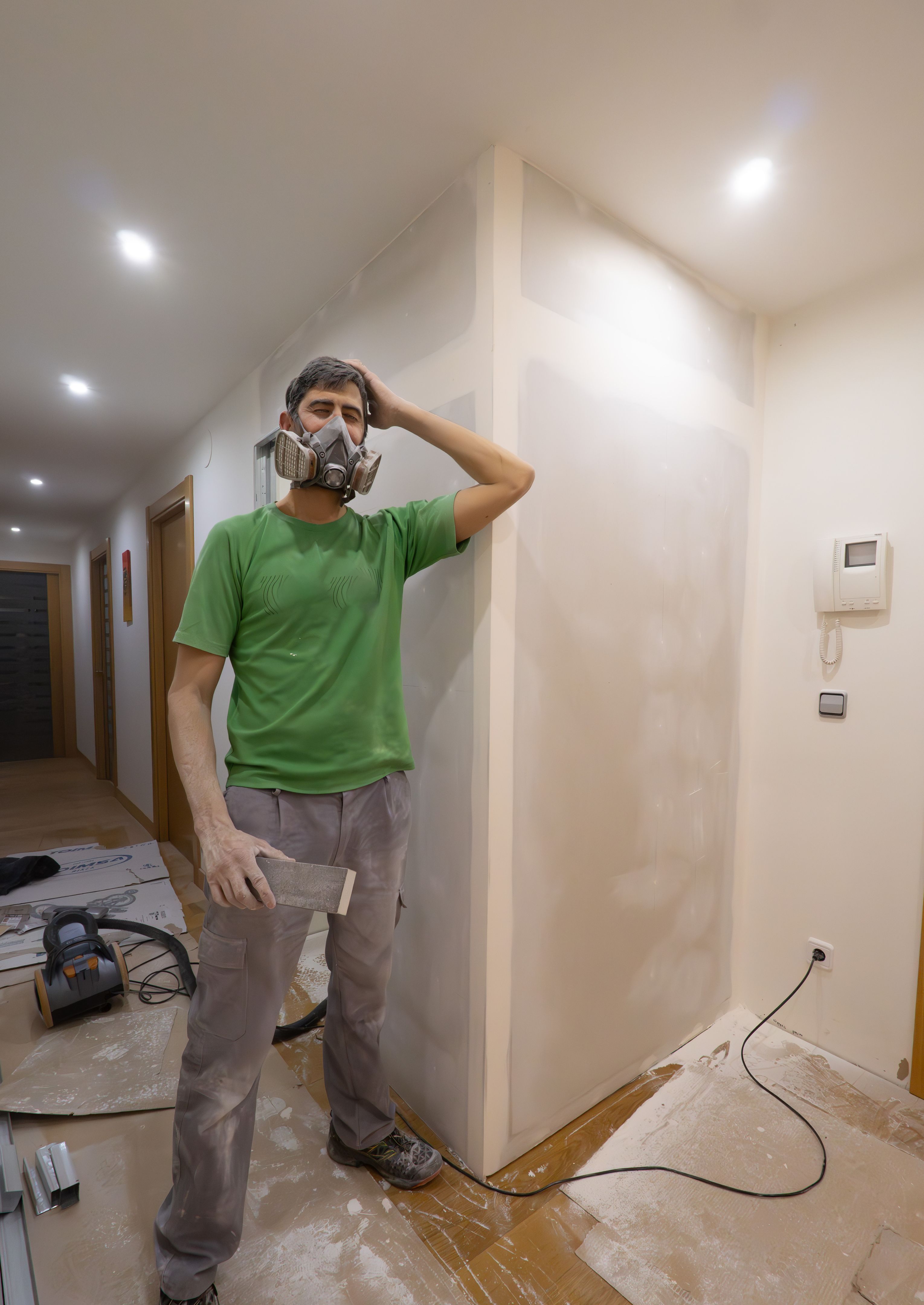 sanding drywall