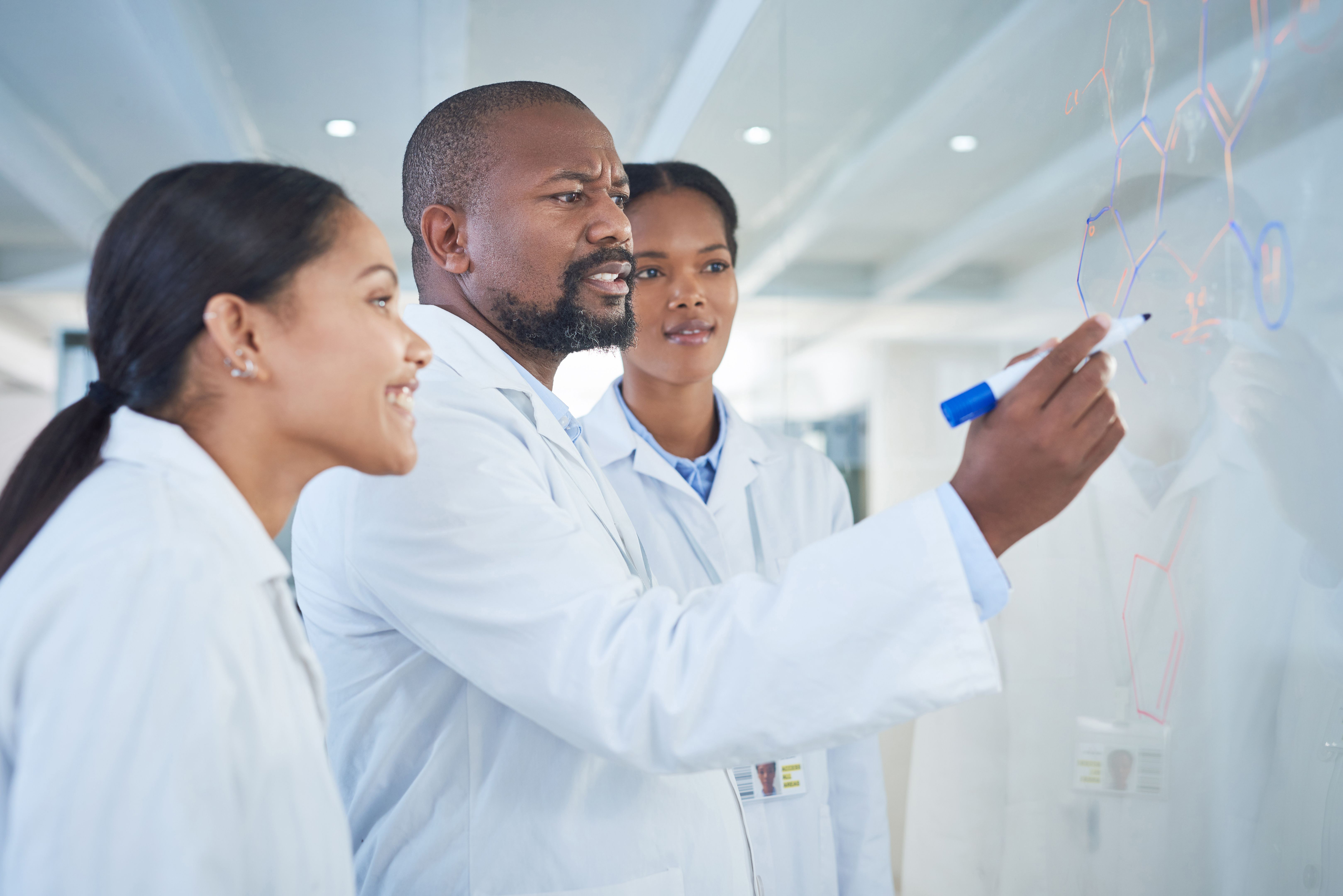 Scientist at the innovation station Scientist at the innovation station