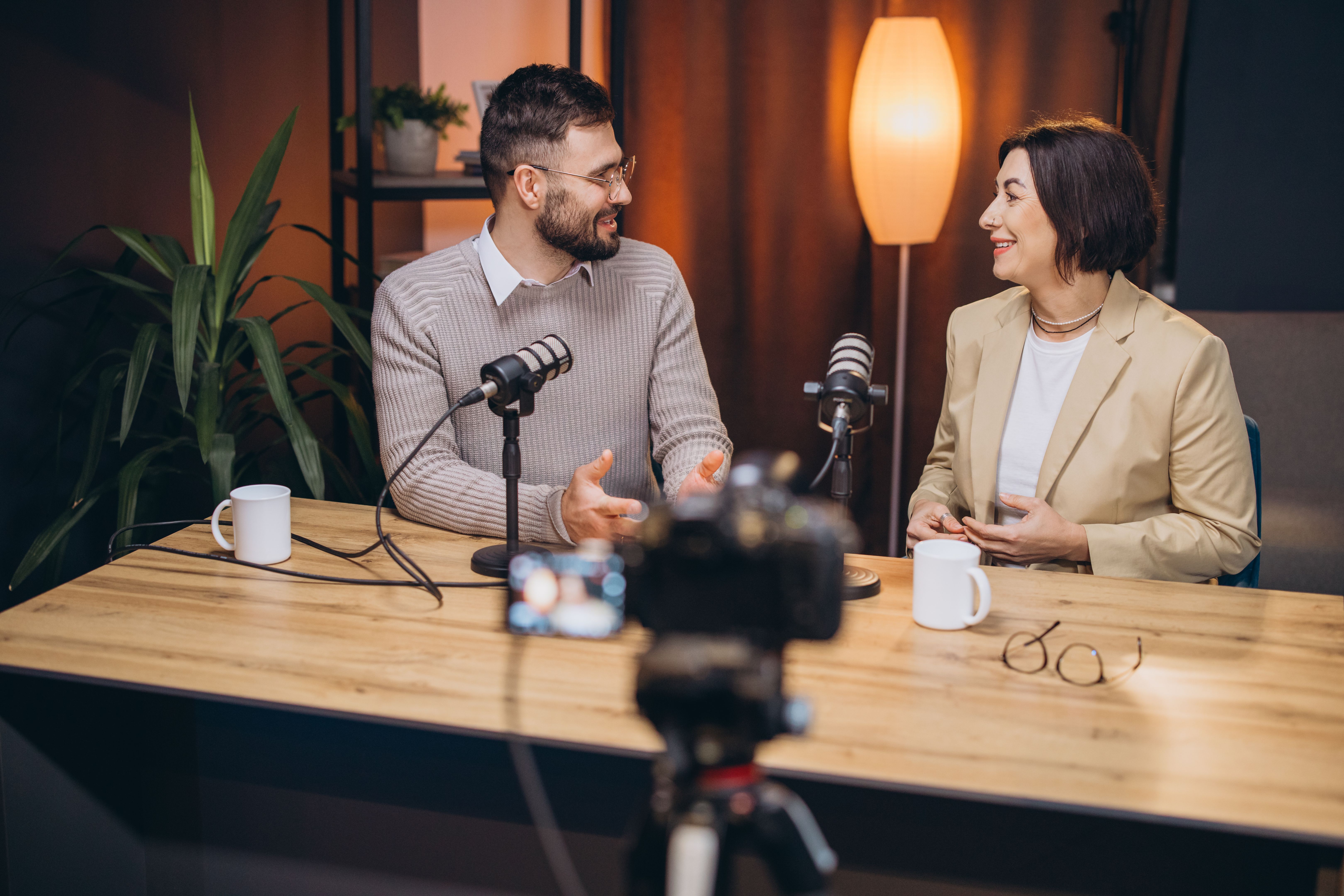 video podcast studio