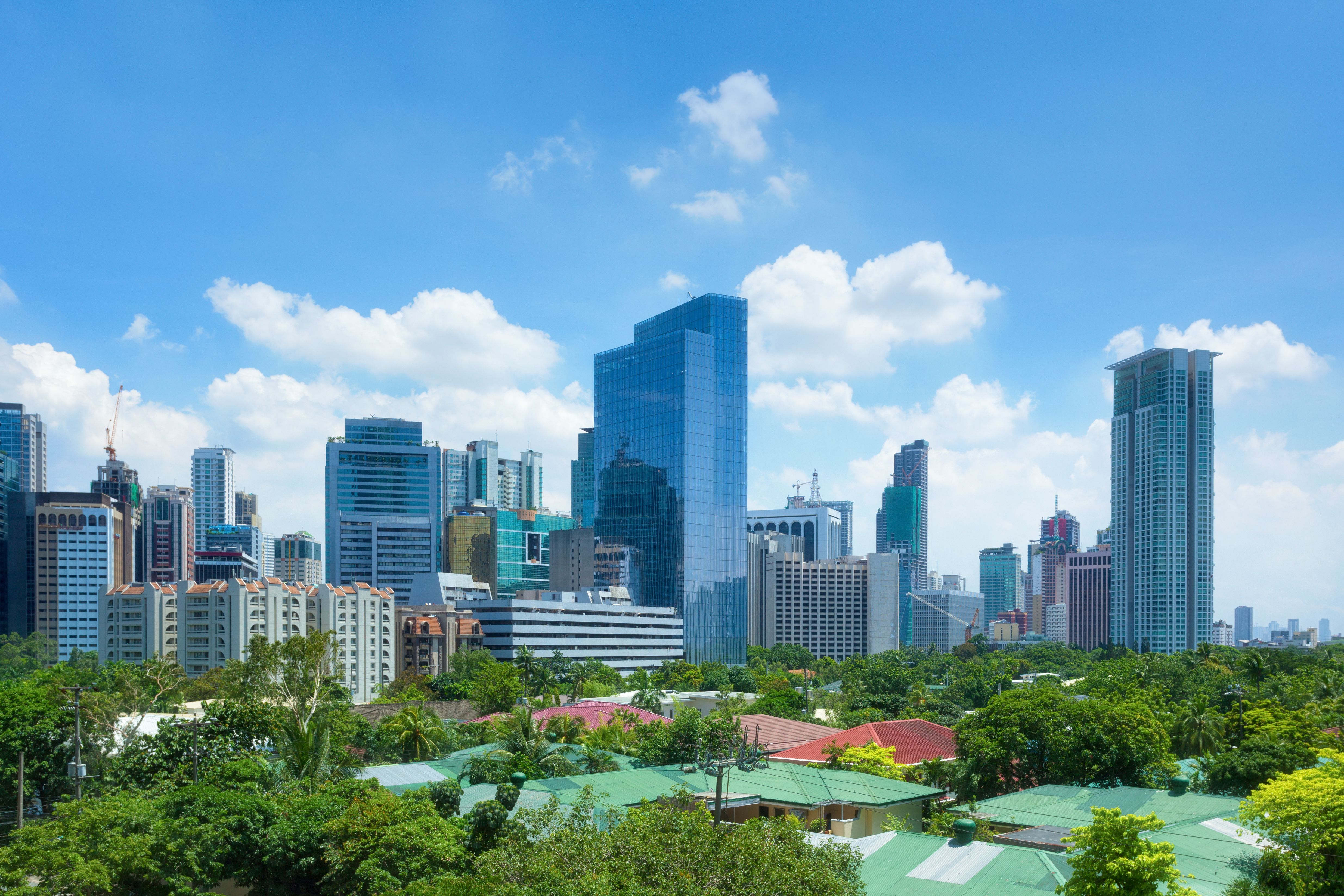 Financial district of Makati, Manila, Philippines