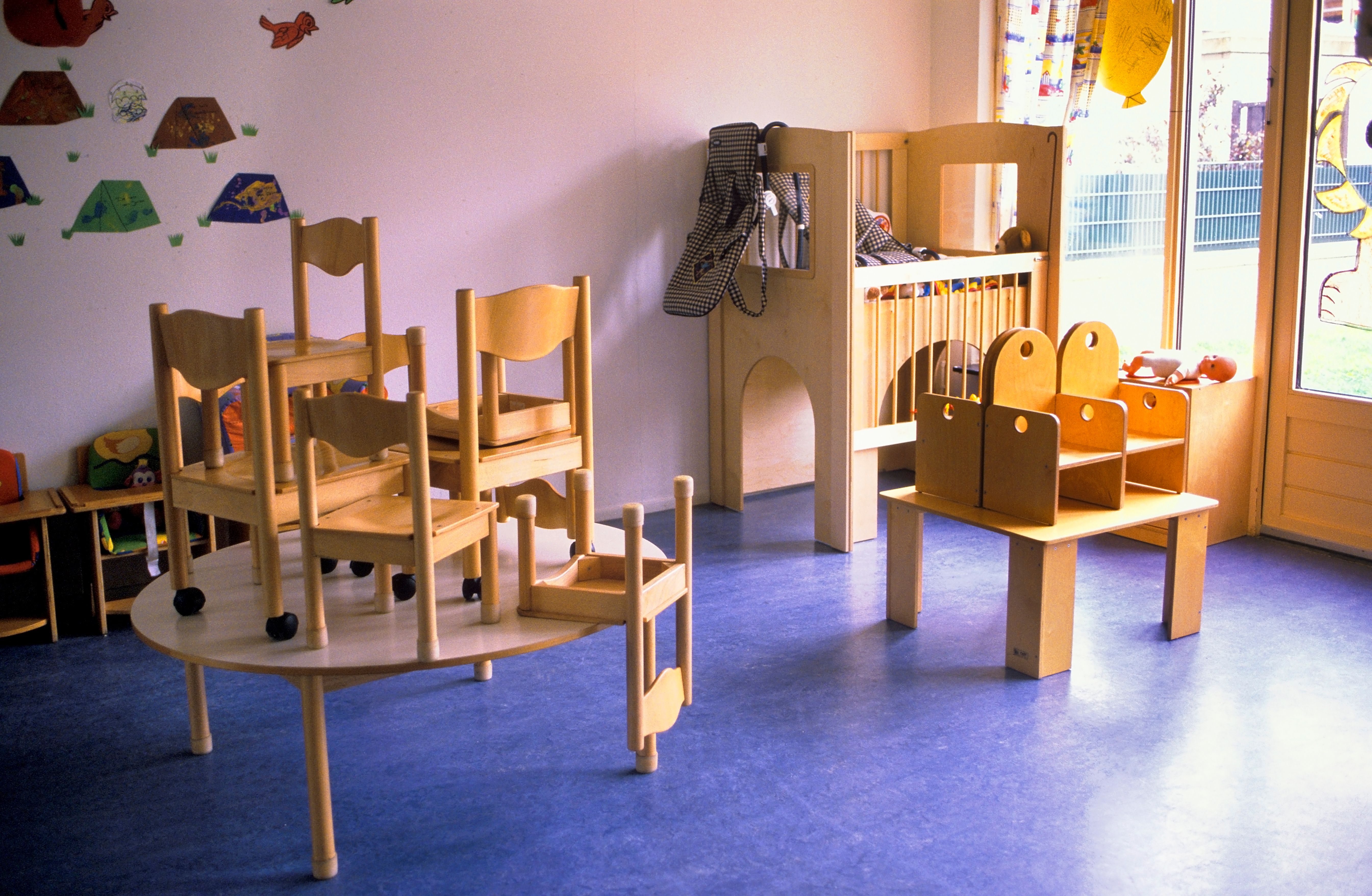 Empty day care center at the end of the day