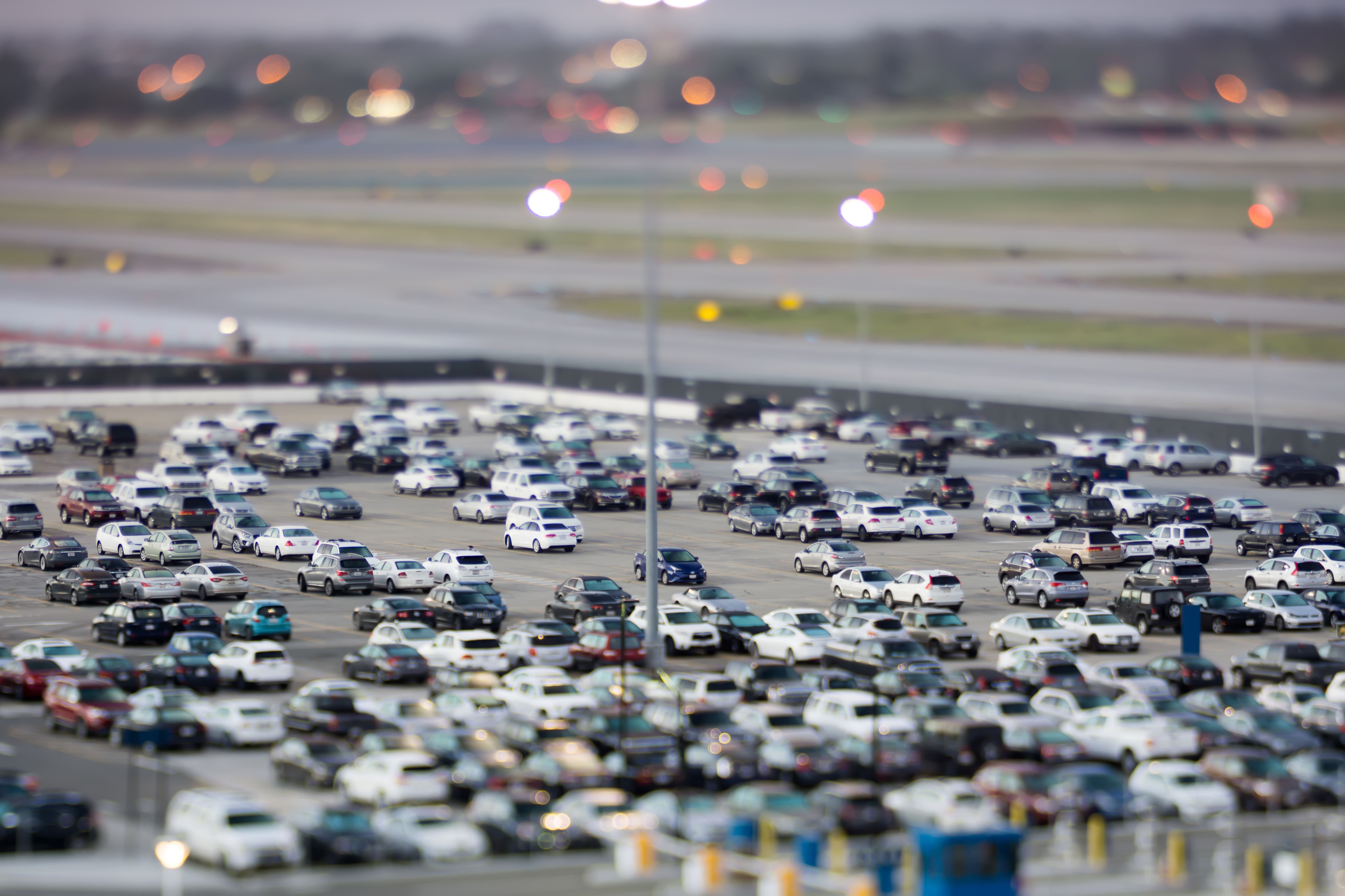 at san jose terminal early morning with titl shift effect
