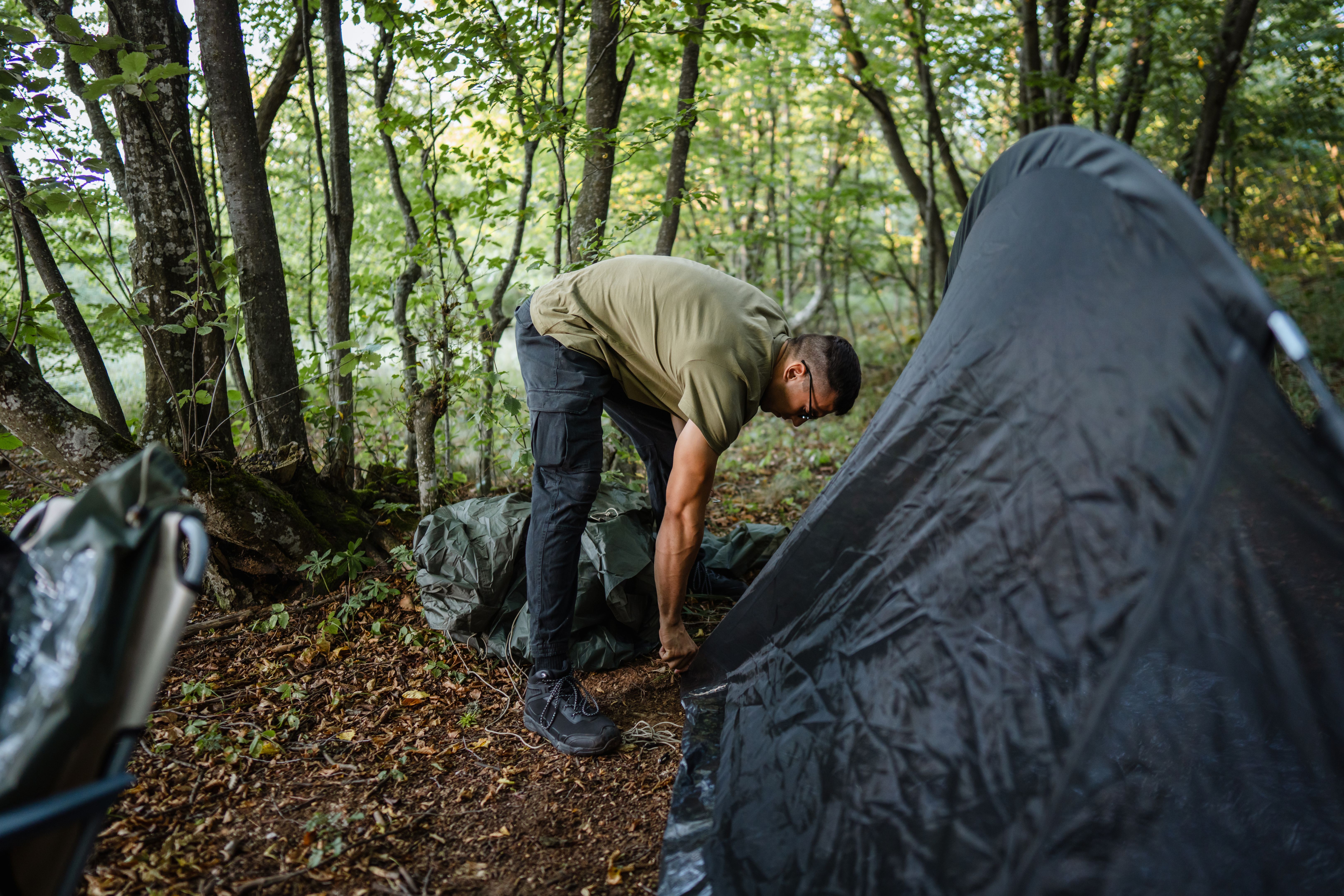 tent setup