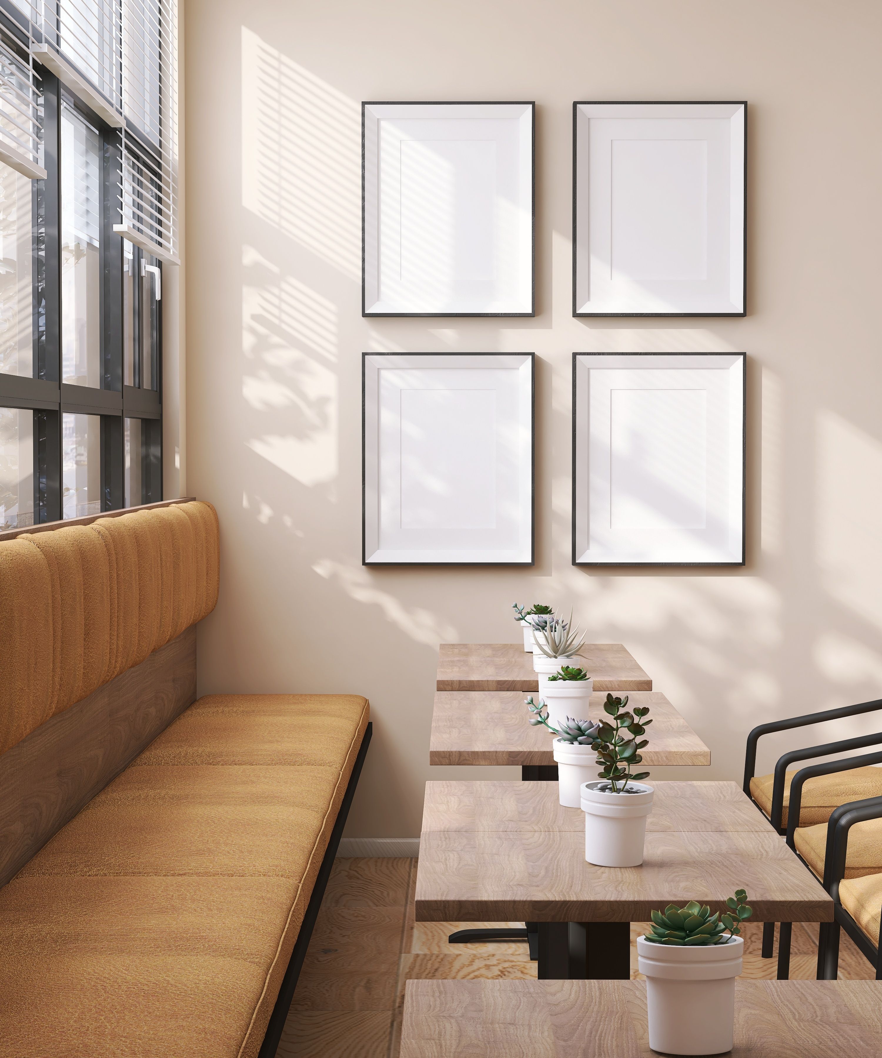 comfortable cafe interior