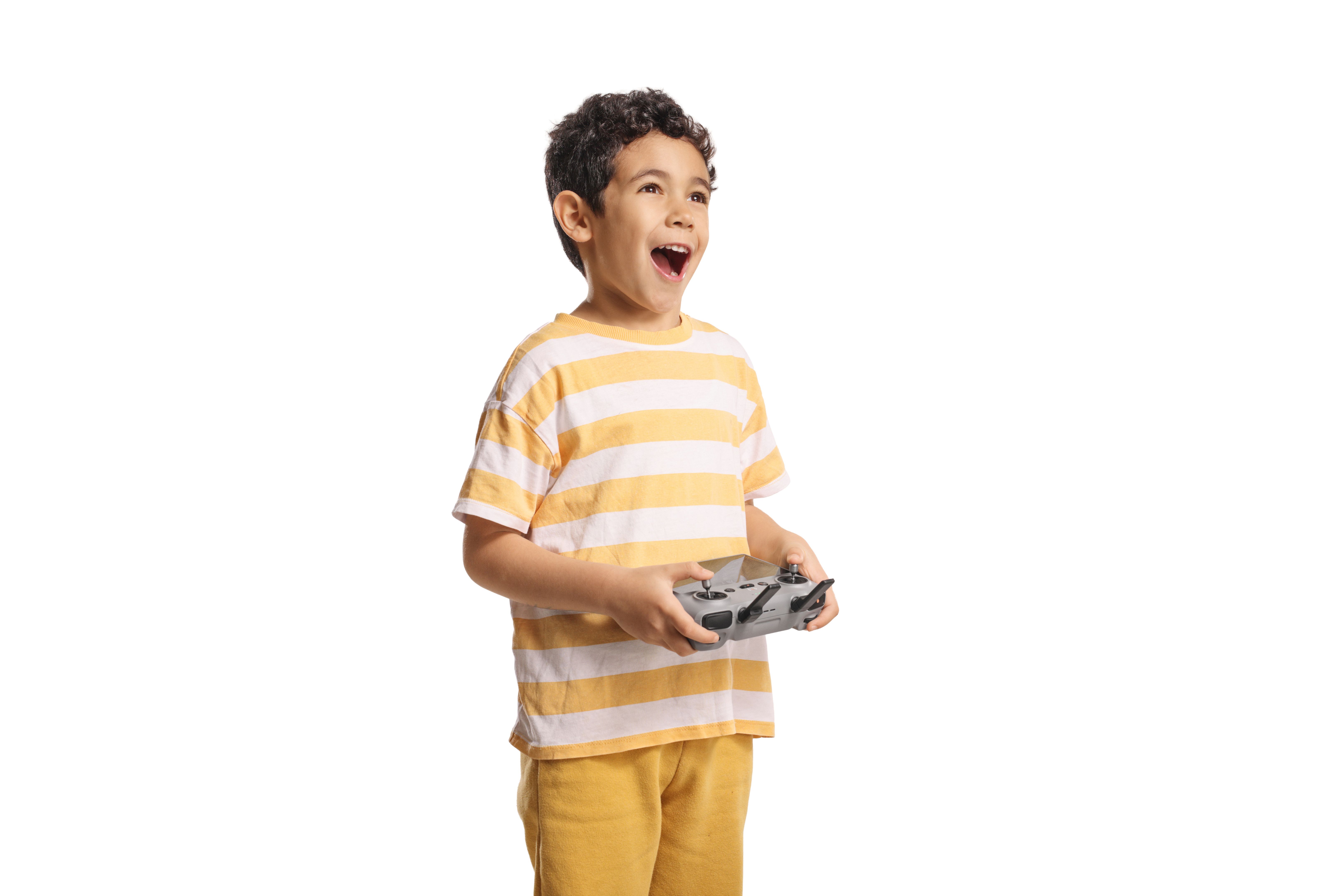 children learning drones