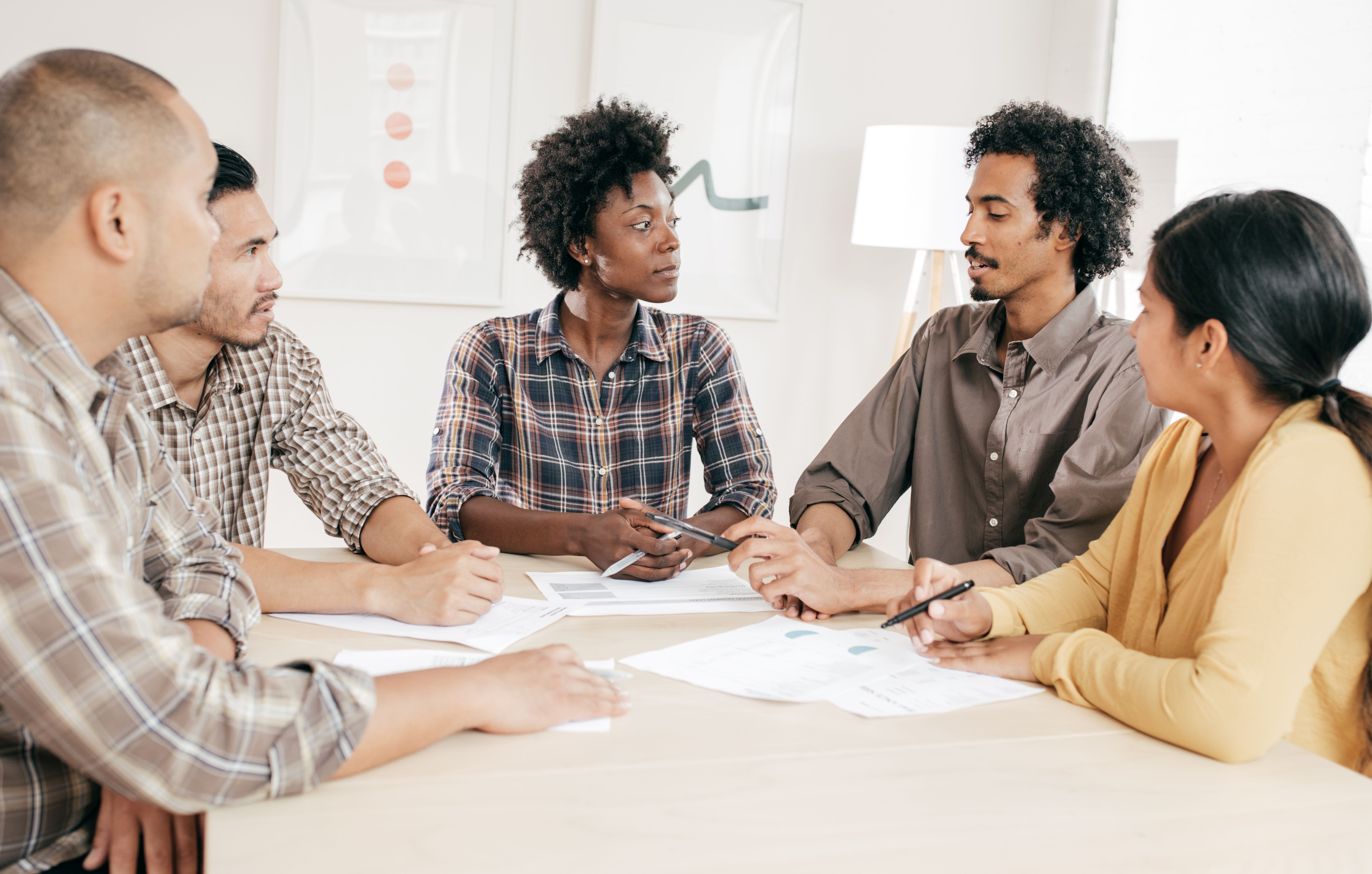 Marketing team at the office Marketing team at the office