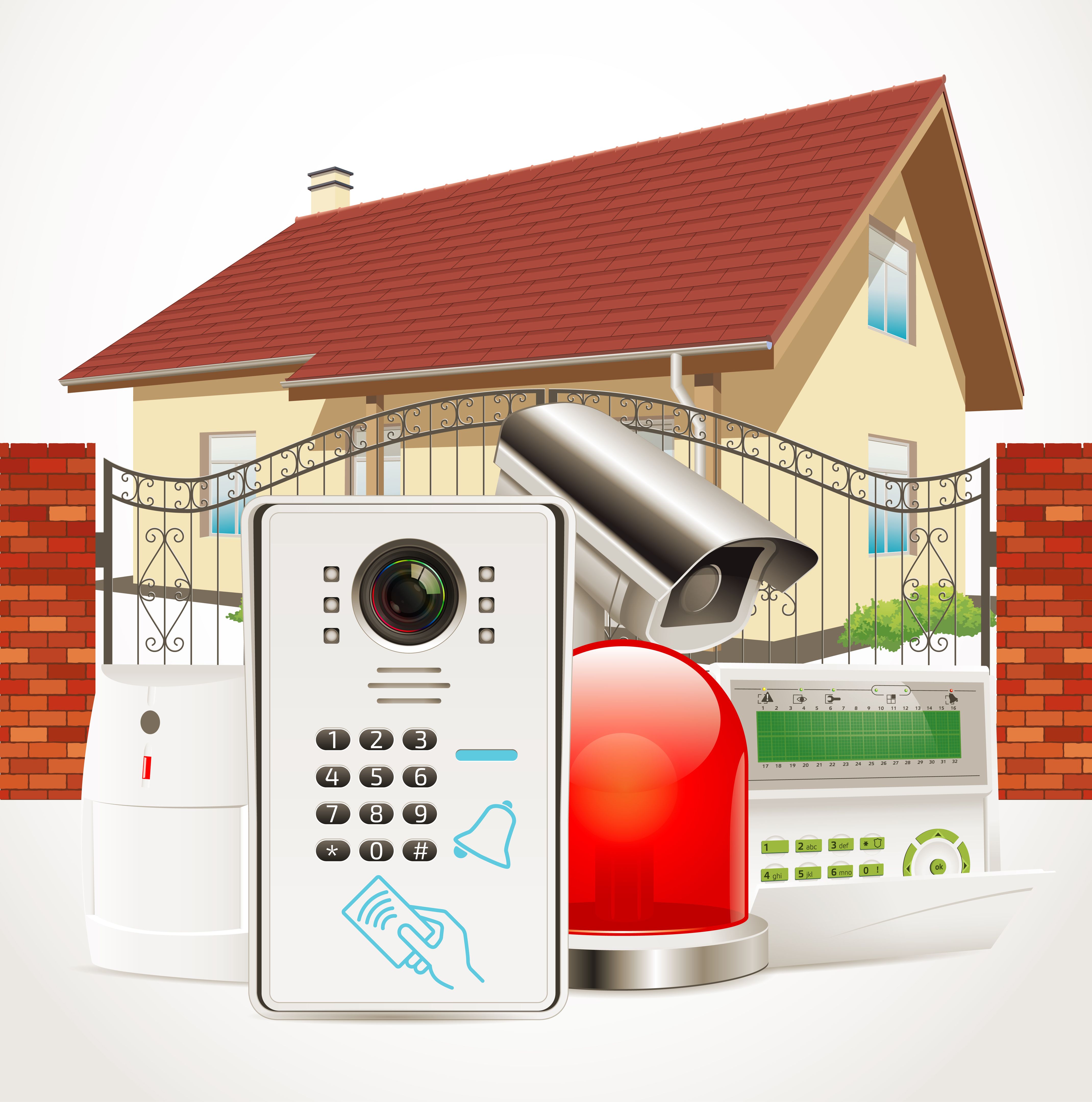 integrated home security