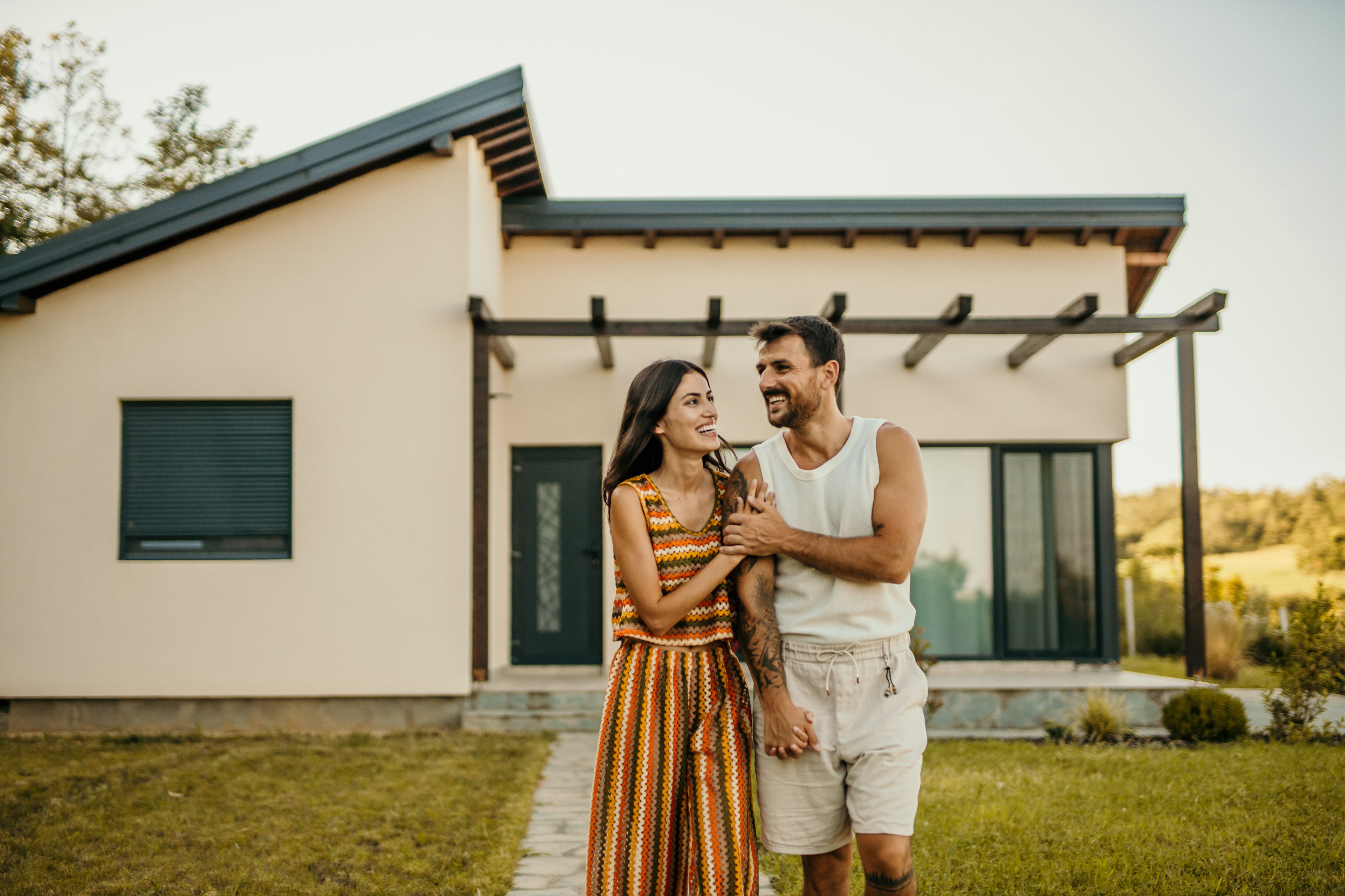 happy homeowner