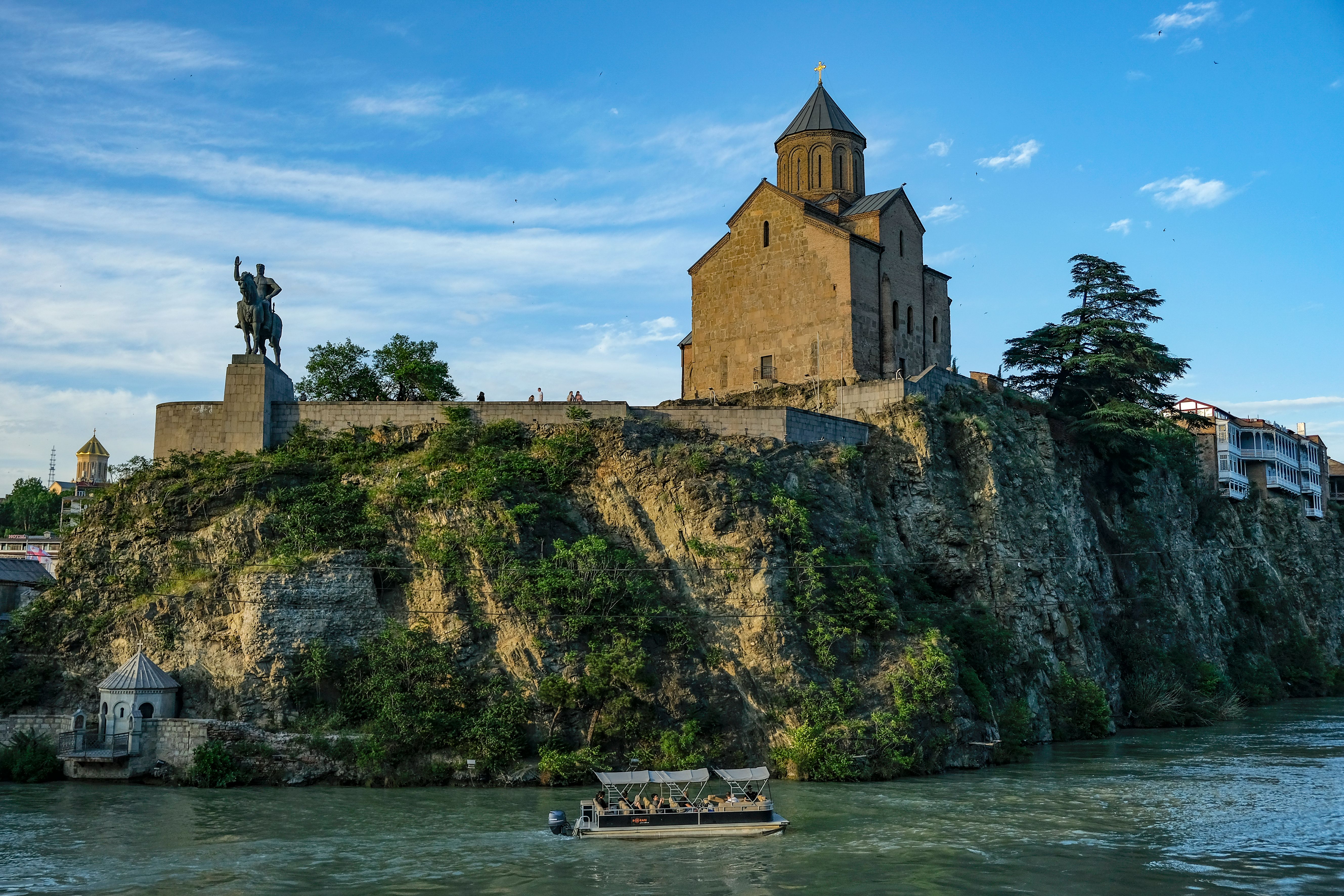 Metekhi church of the Nativity of the Mother of God in Tbilisi, Georgia
