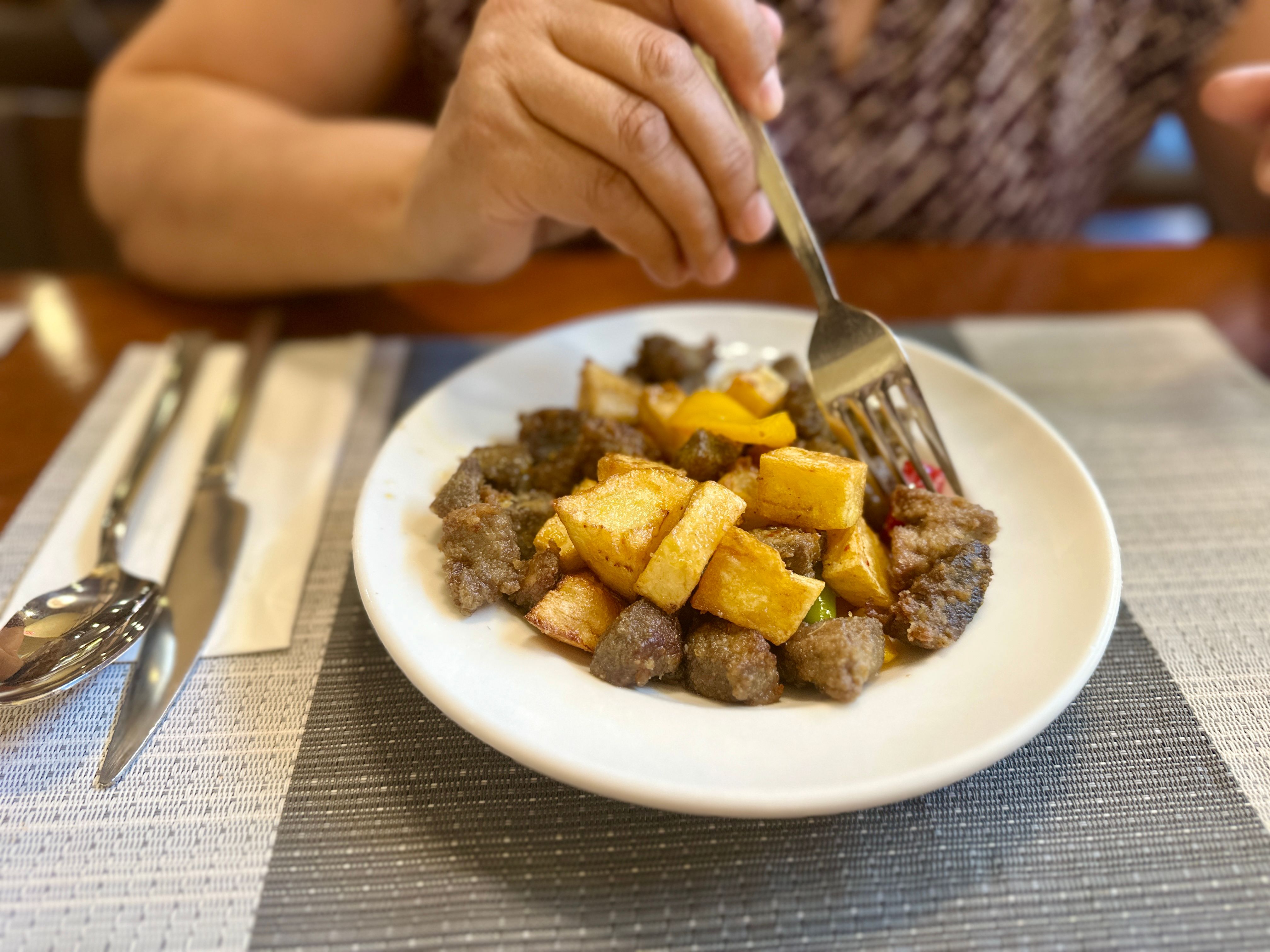 sautéing vegetables
