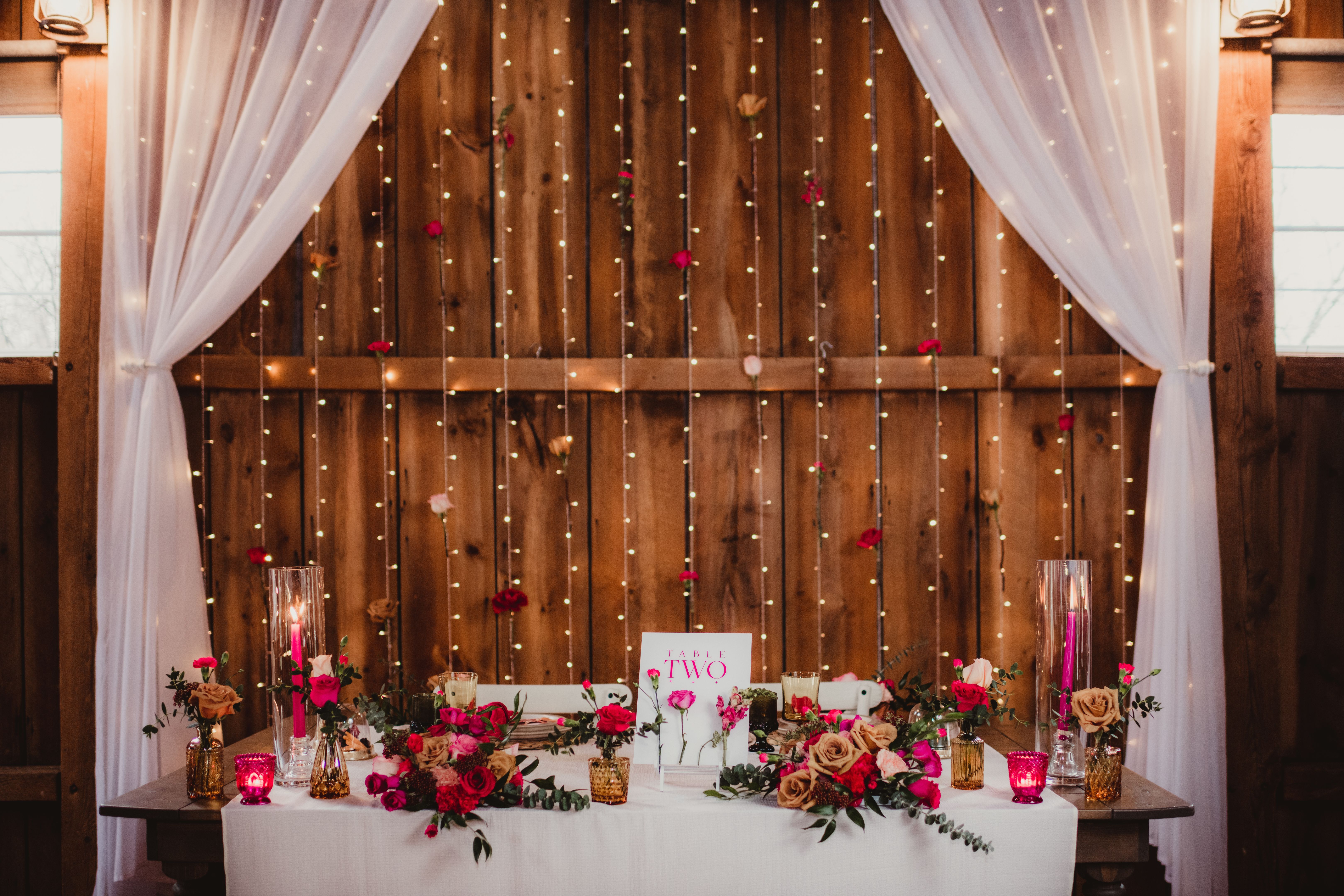 fairy lights wedding decor