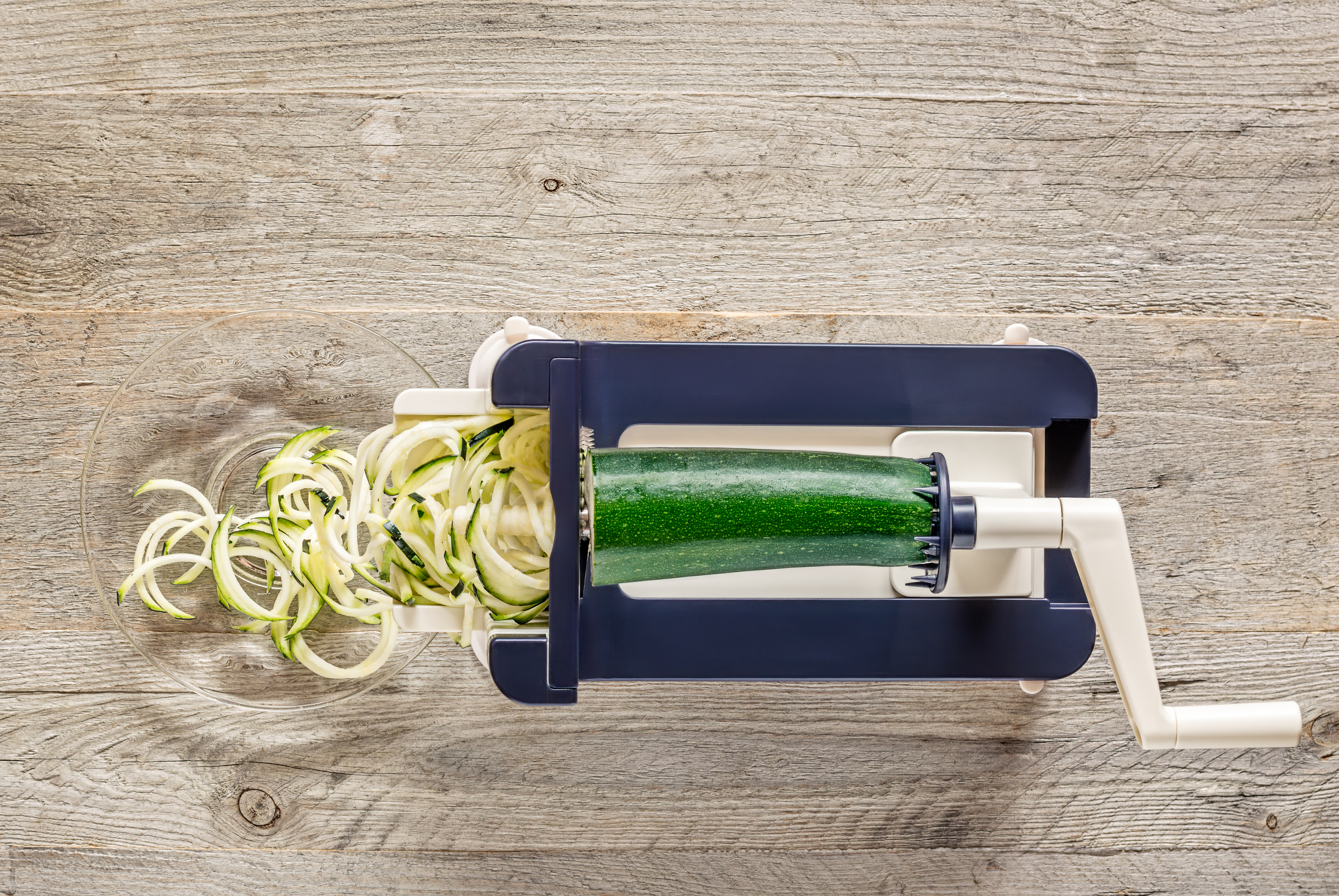 Vegetable Spiralizer Making Zoodles