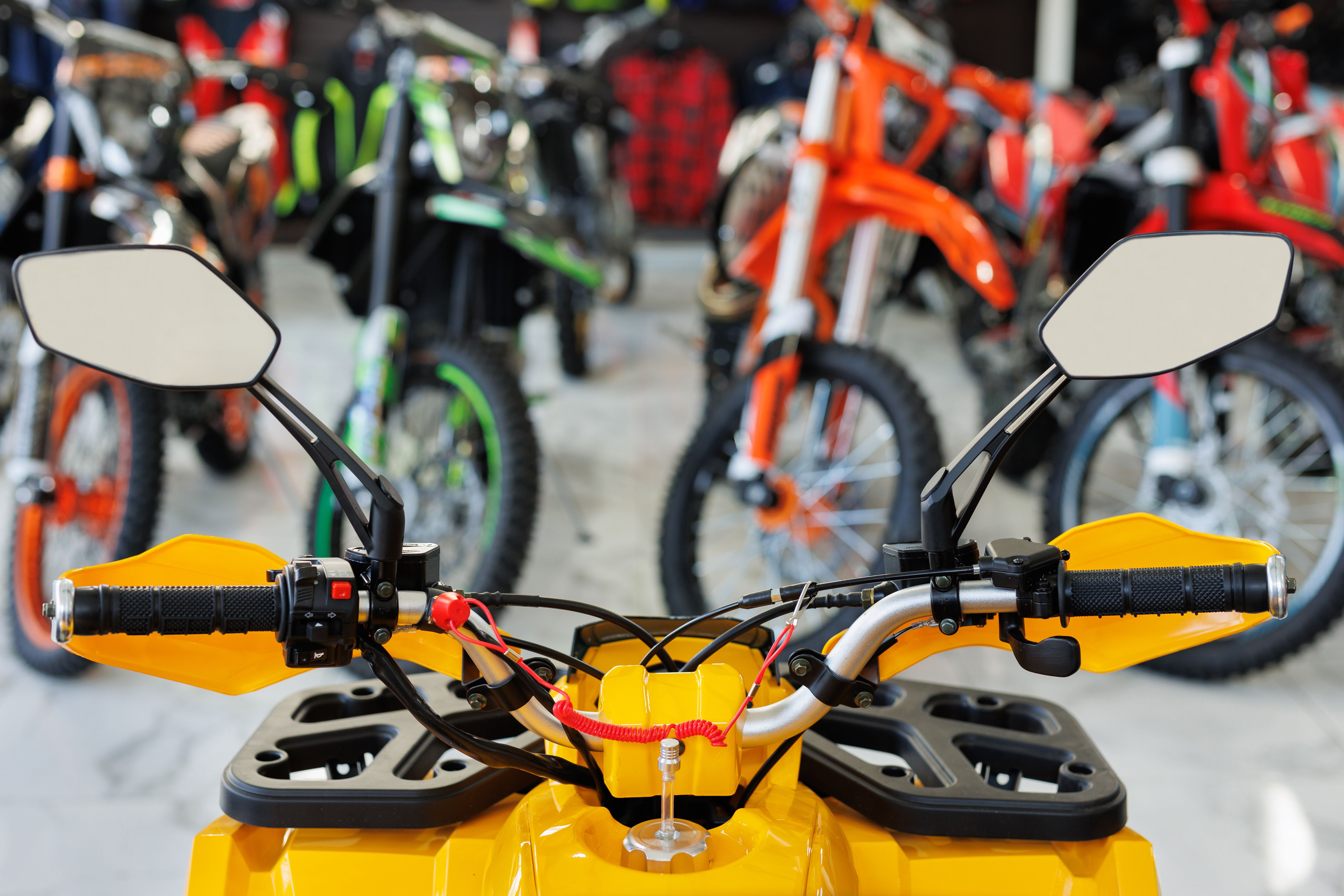 busy powersports dealership