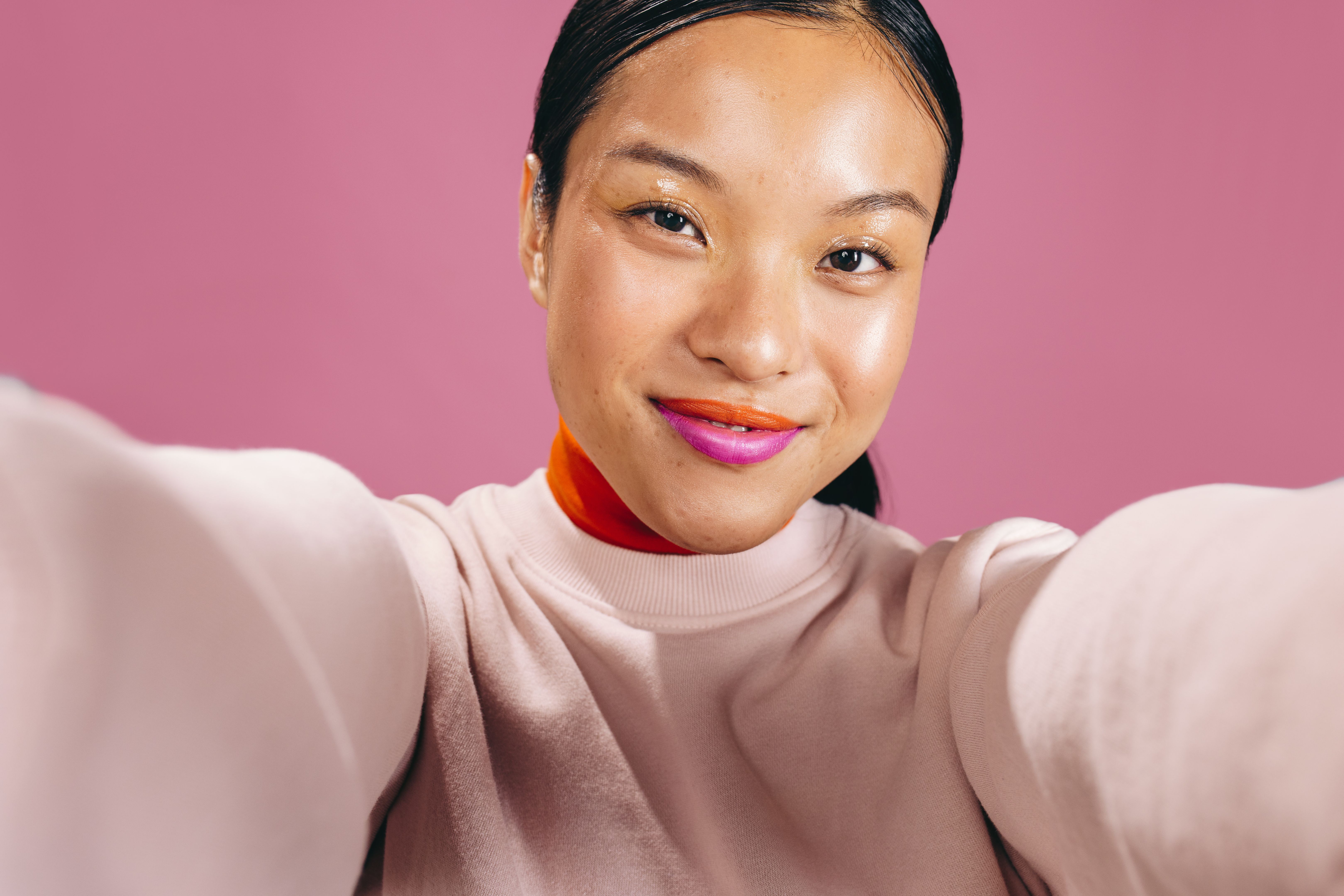 bold lipstick