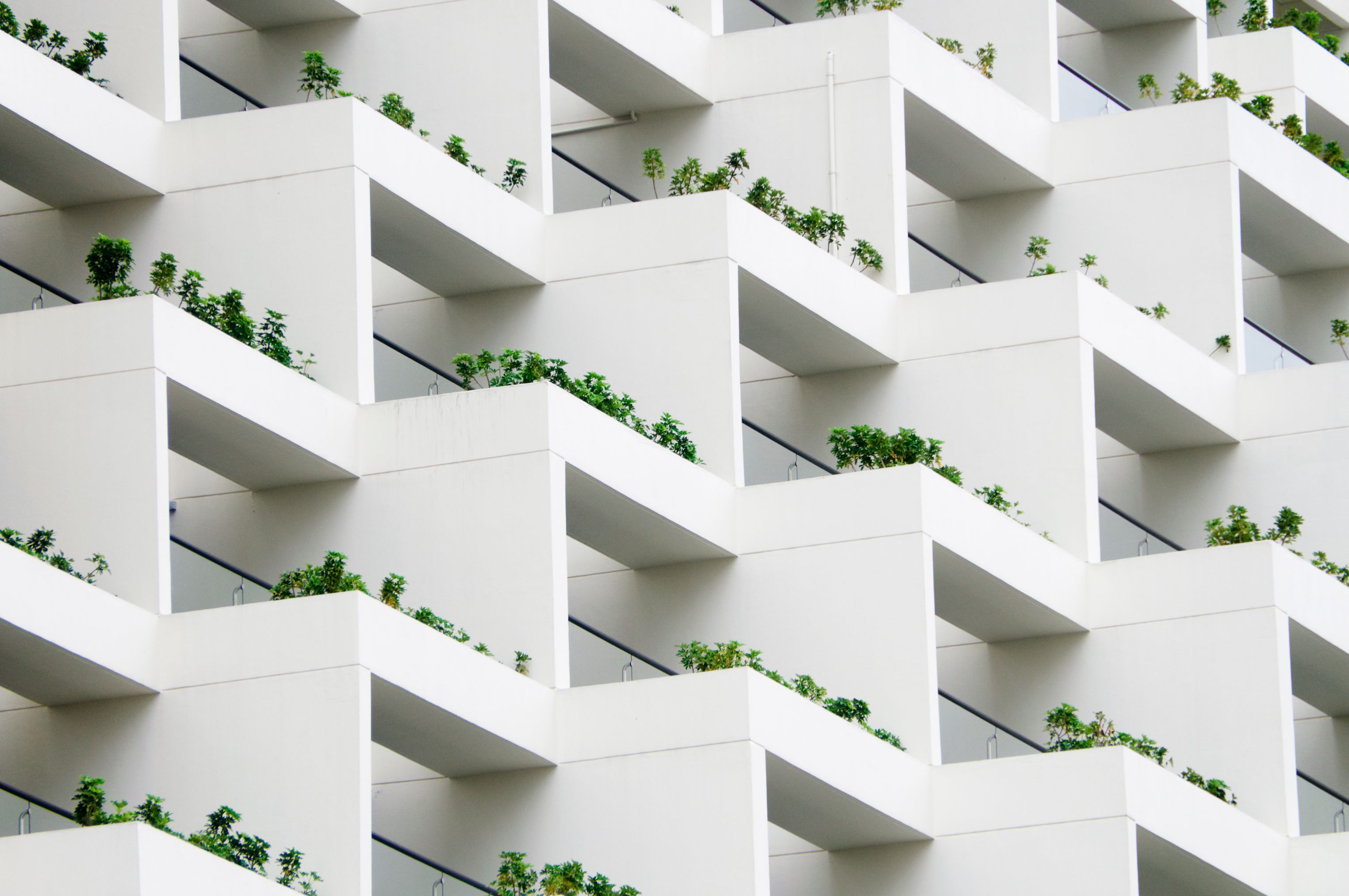 Geometric Balcony Gardens