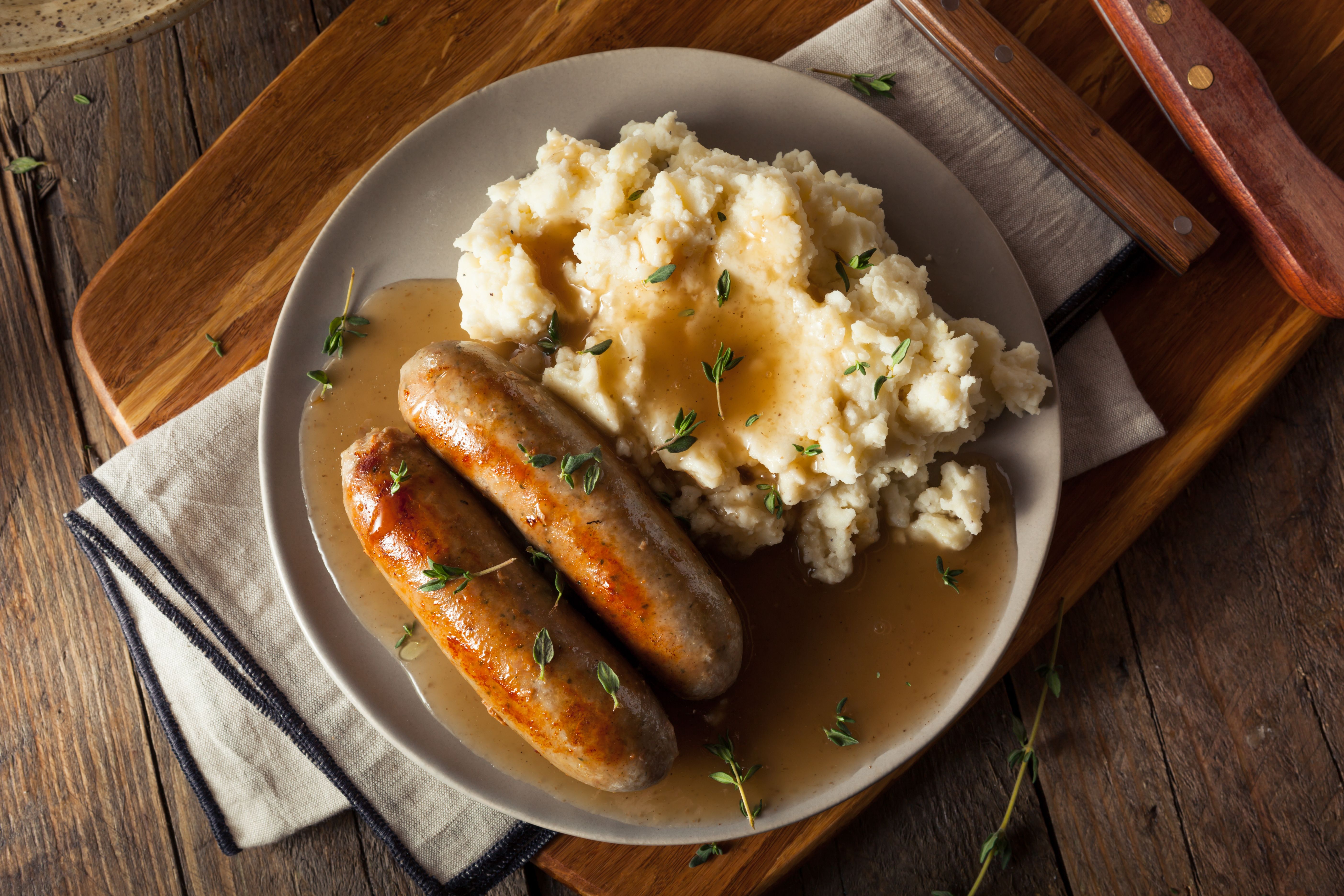 bangers and mash