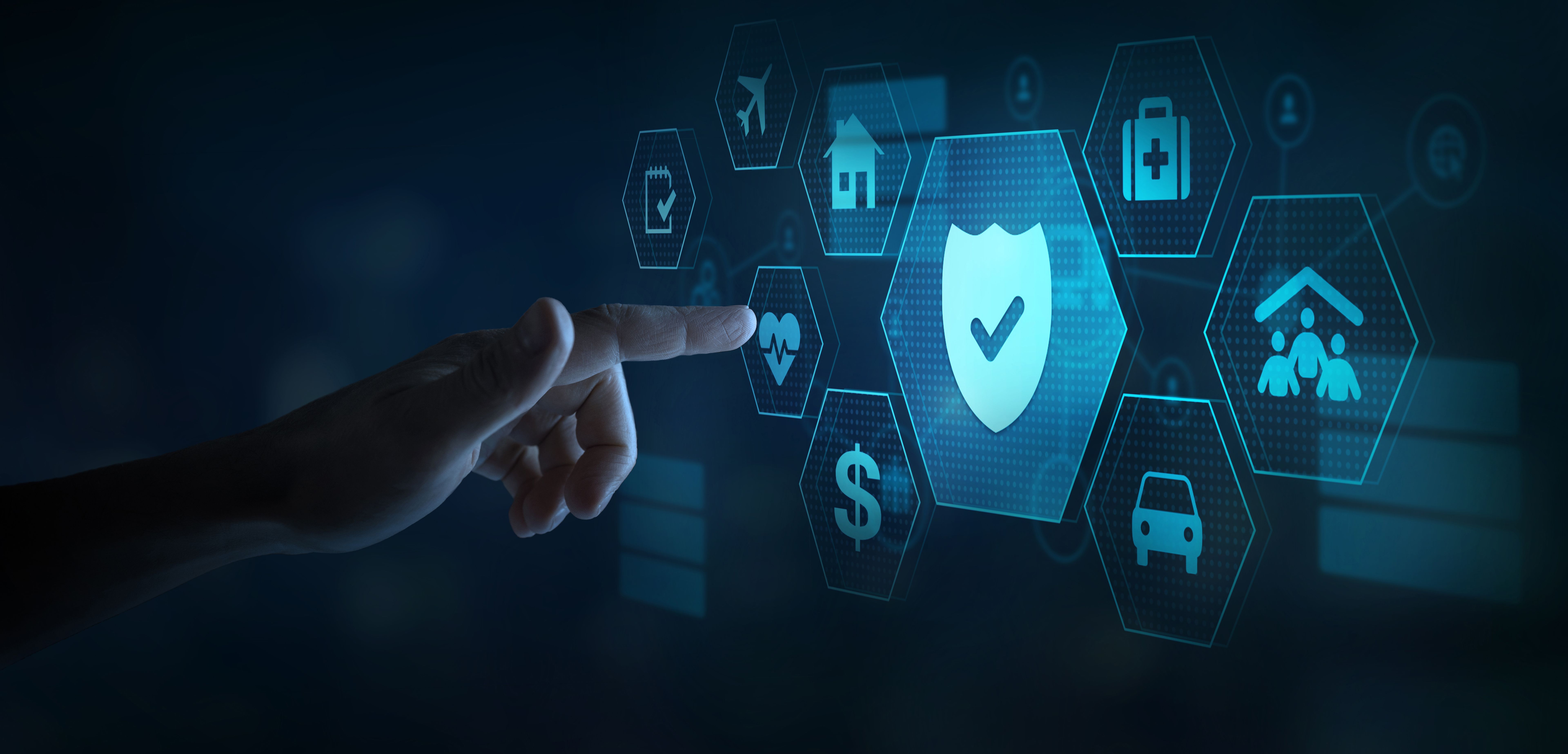 virtual insurance concept