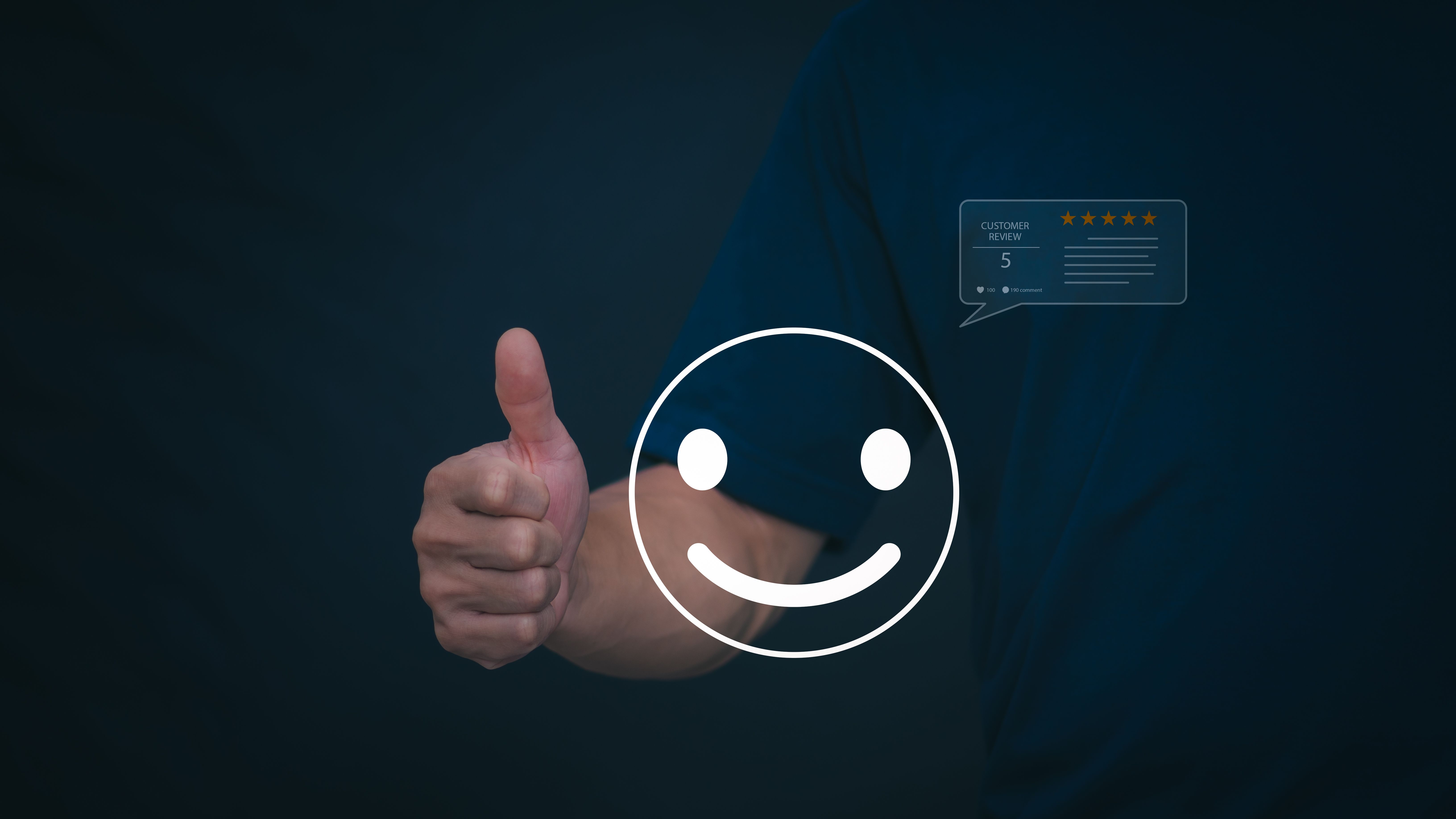 Customer services best excellent business rating experience. Satisfaction survey concept. user gives ratings to service experience on the online application, online marketing, and business processes.