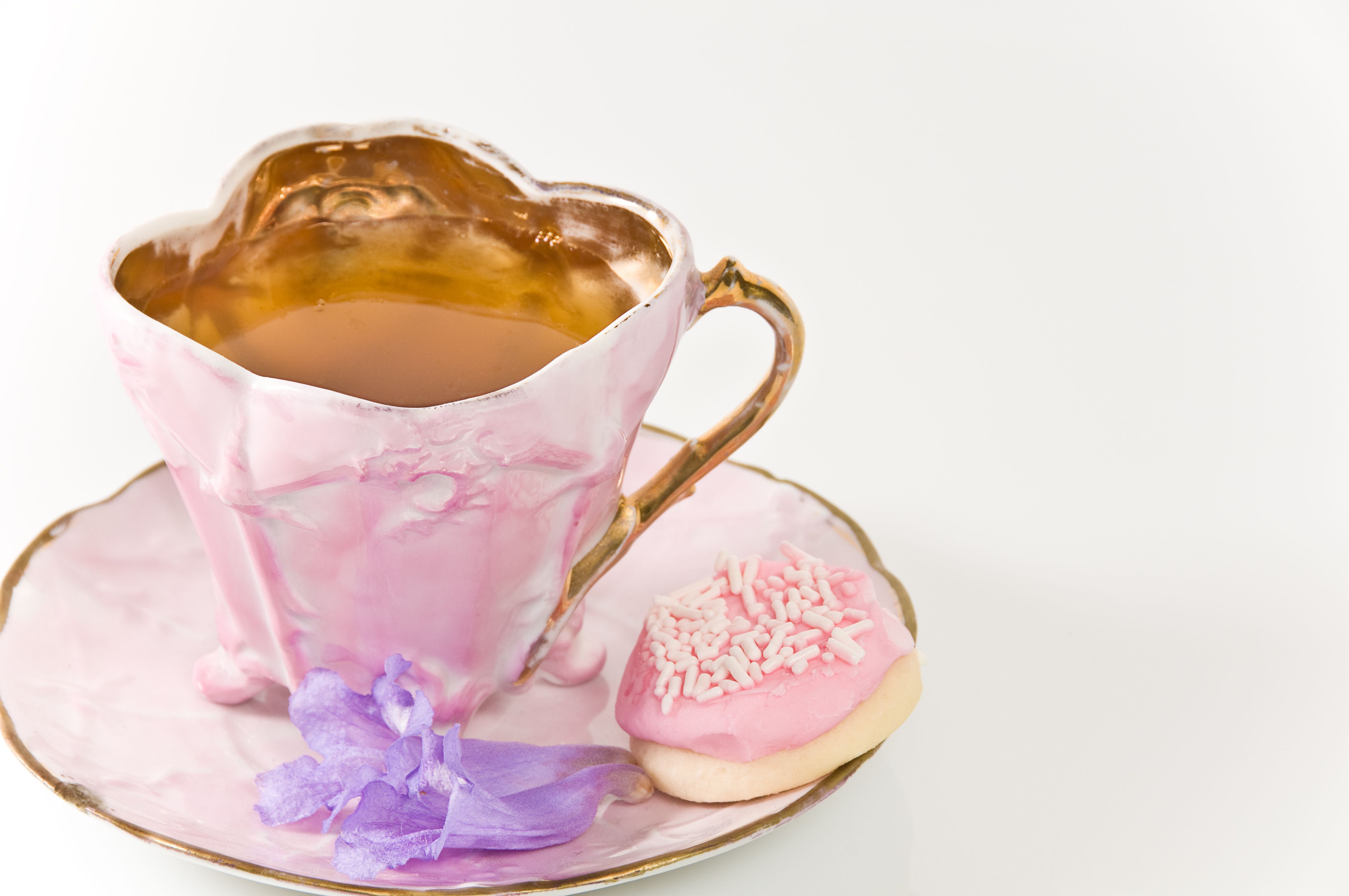 pink teaware