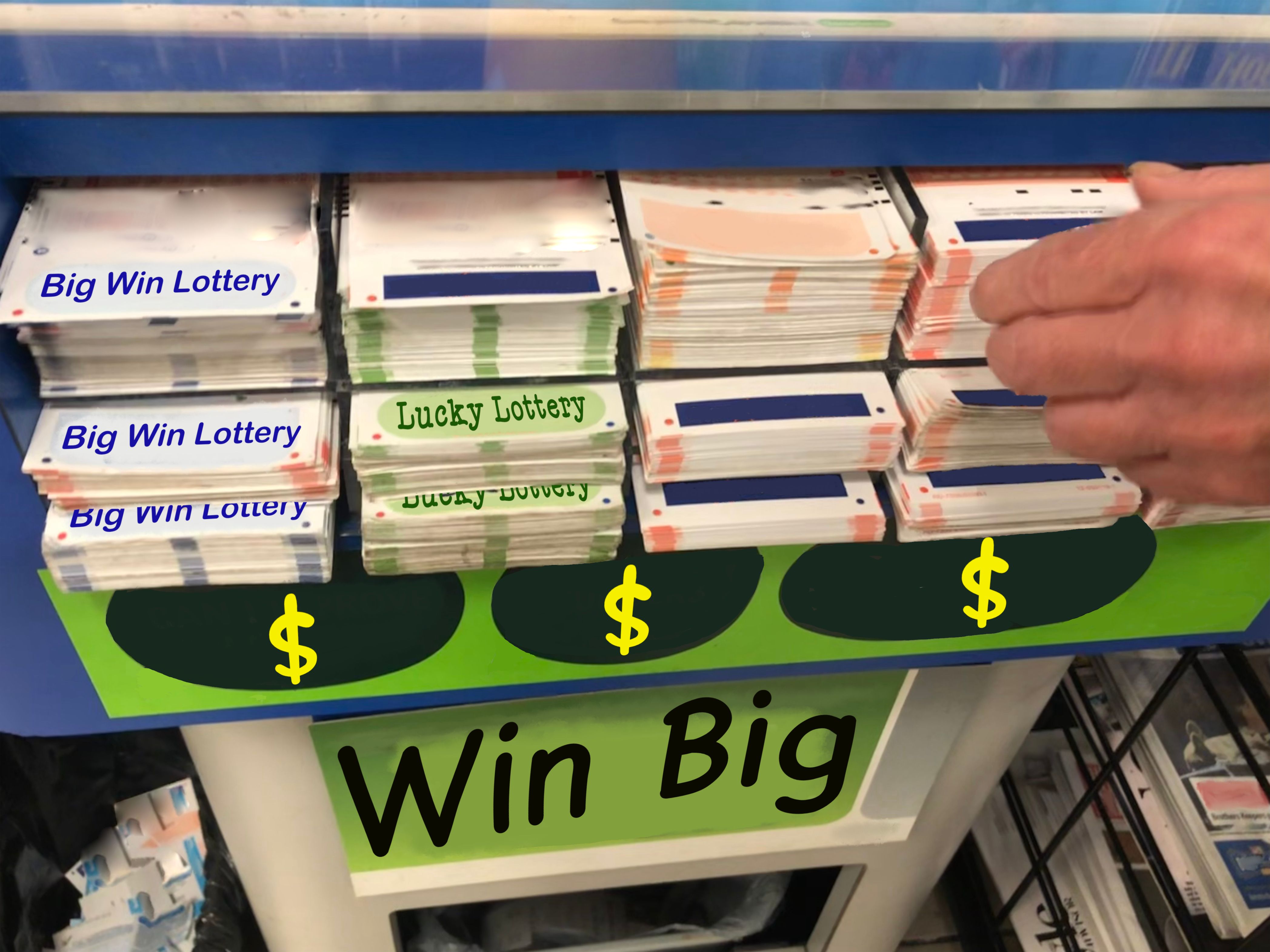 buying lottery ticket