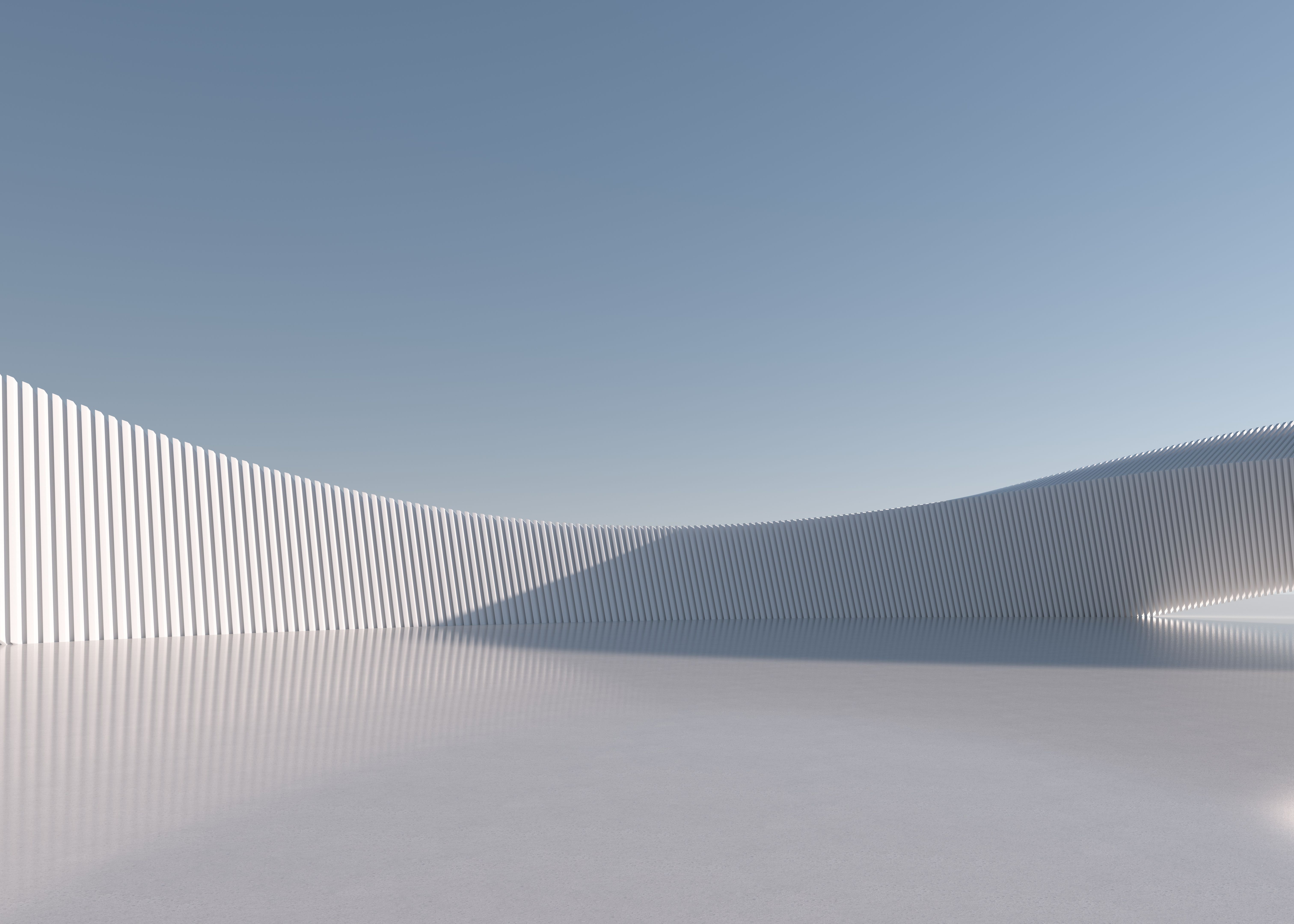 3D rendering exhibition background