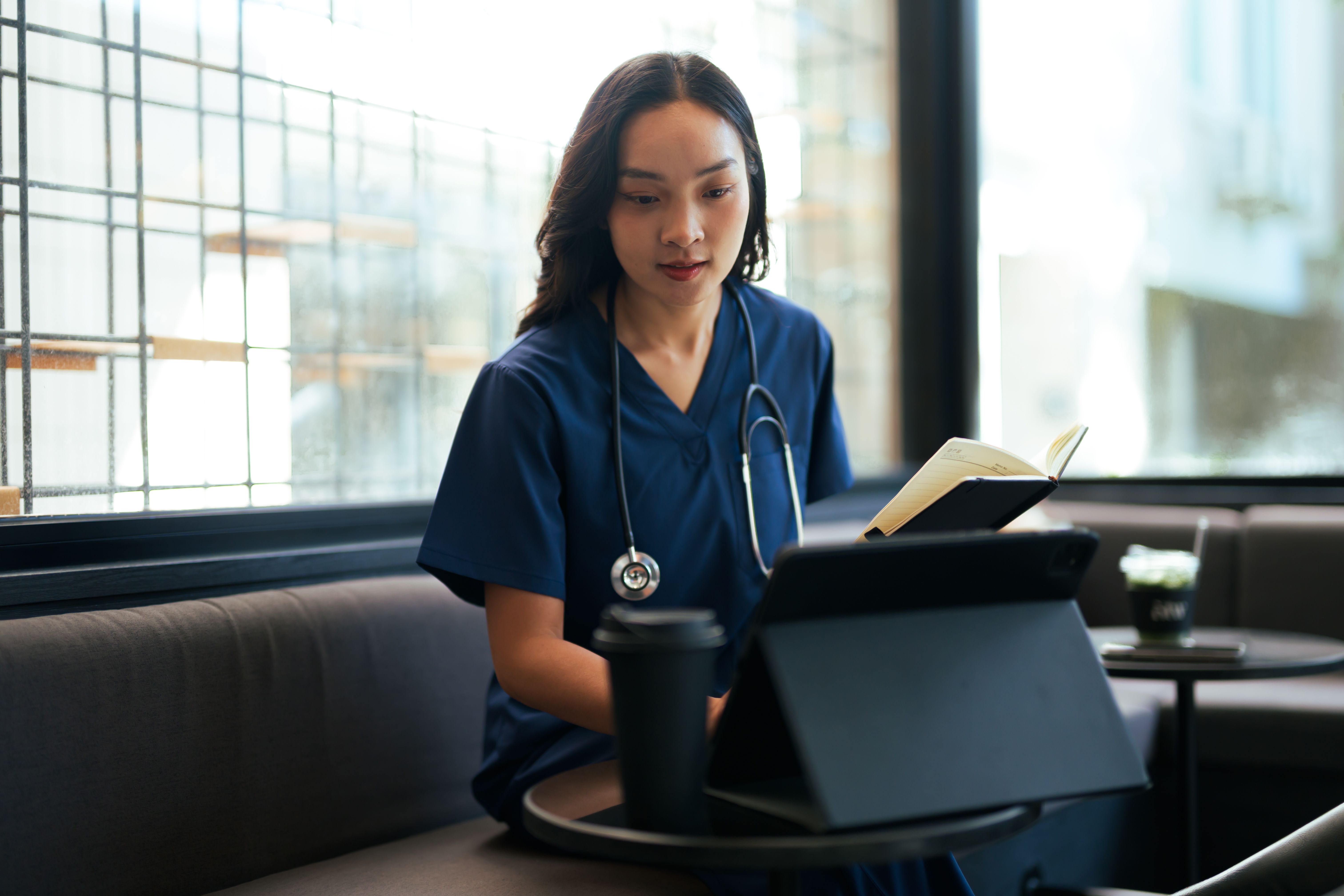 motivated nurse learning