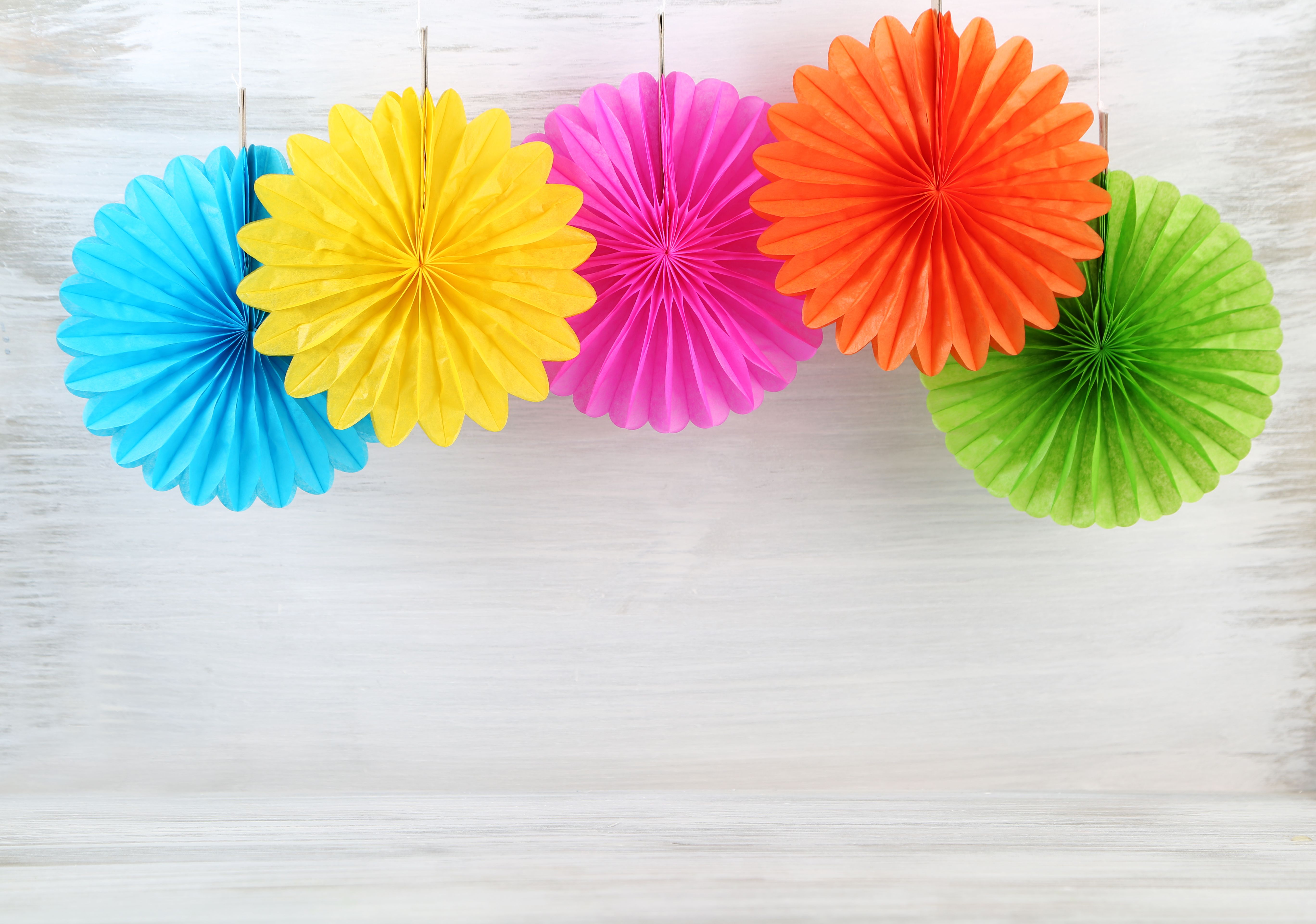 colorful party decorations