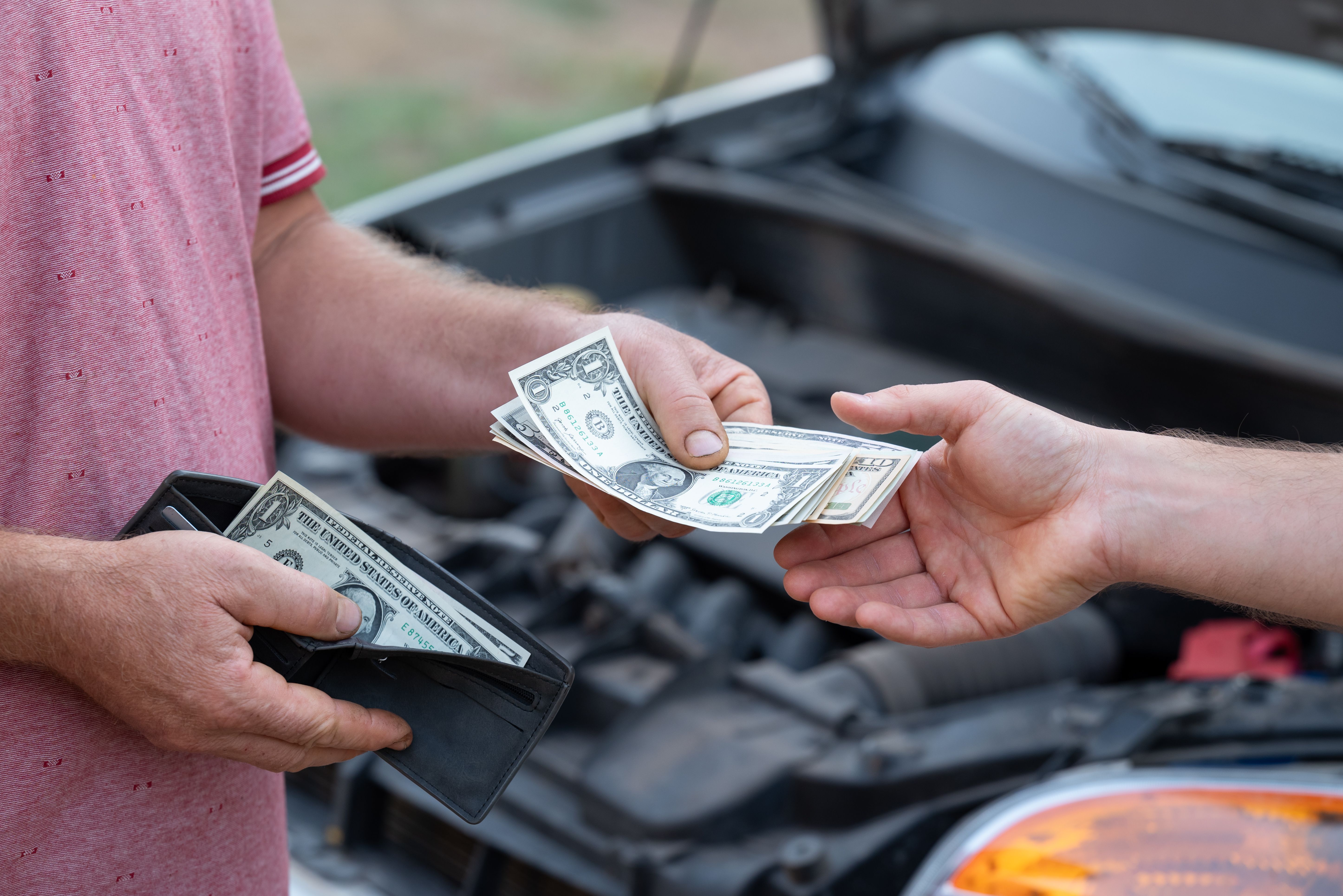 US citizen spending last money for fixing car
