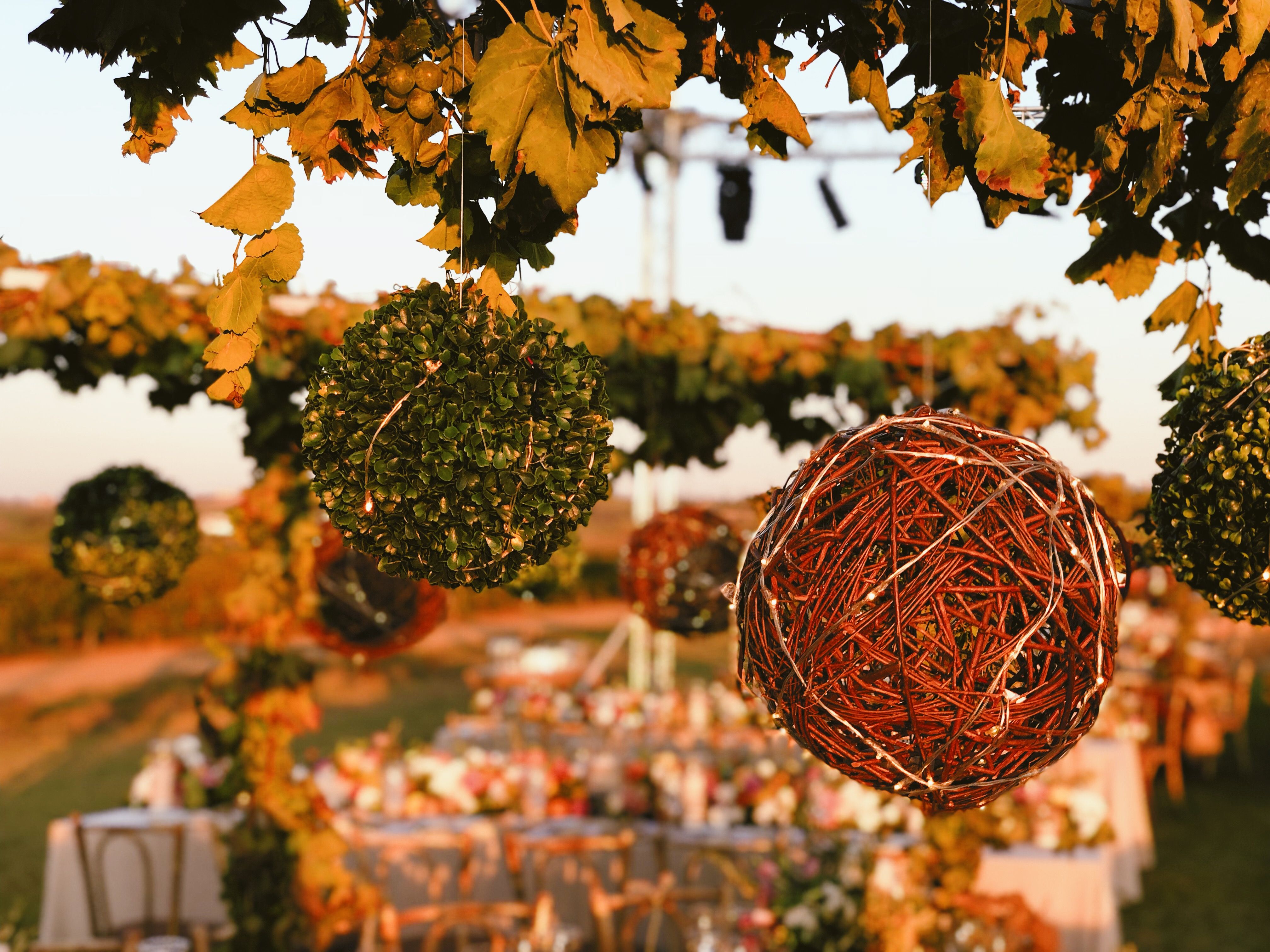 decoración sostenible eventos