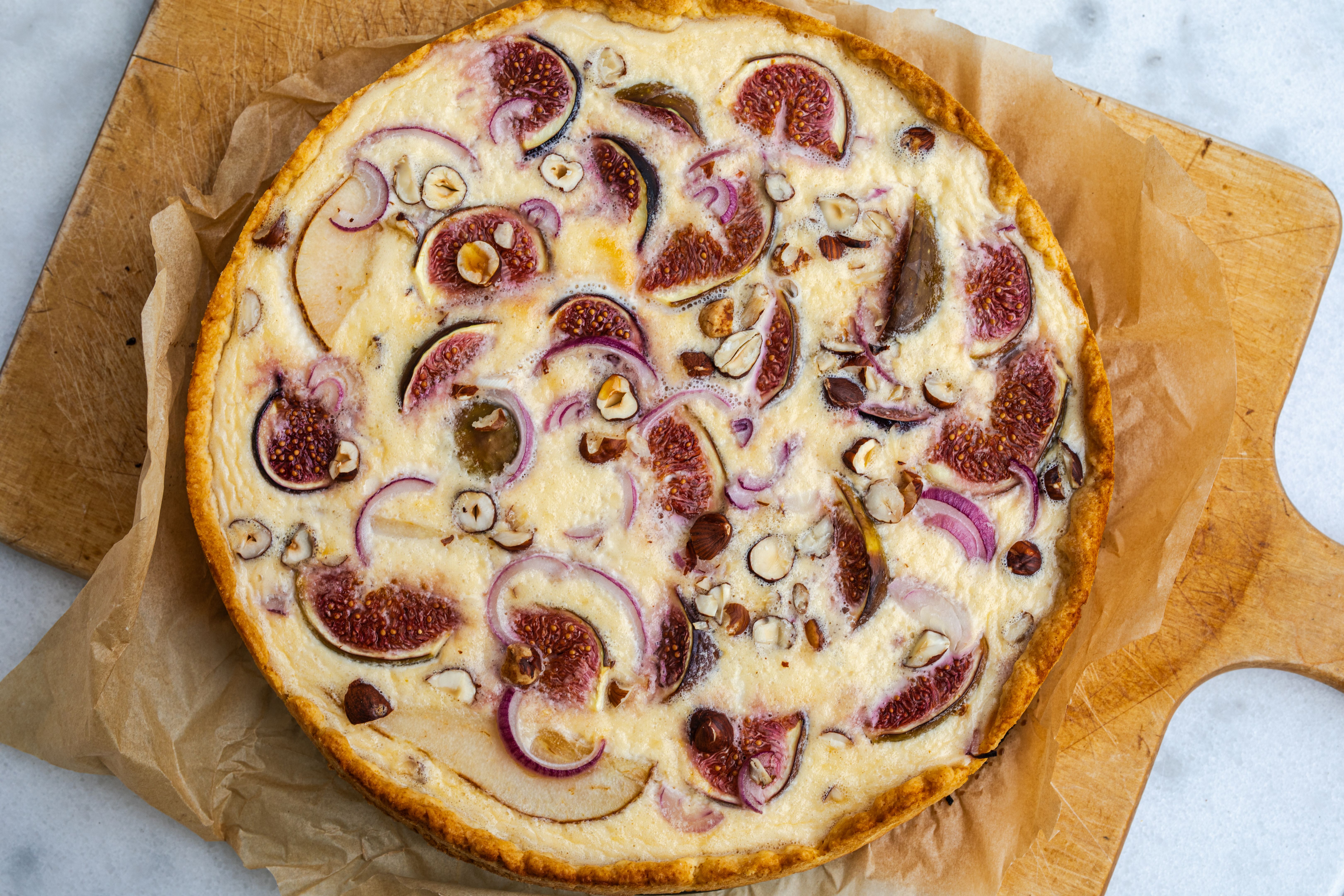 fig walnut tart