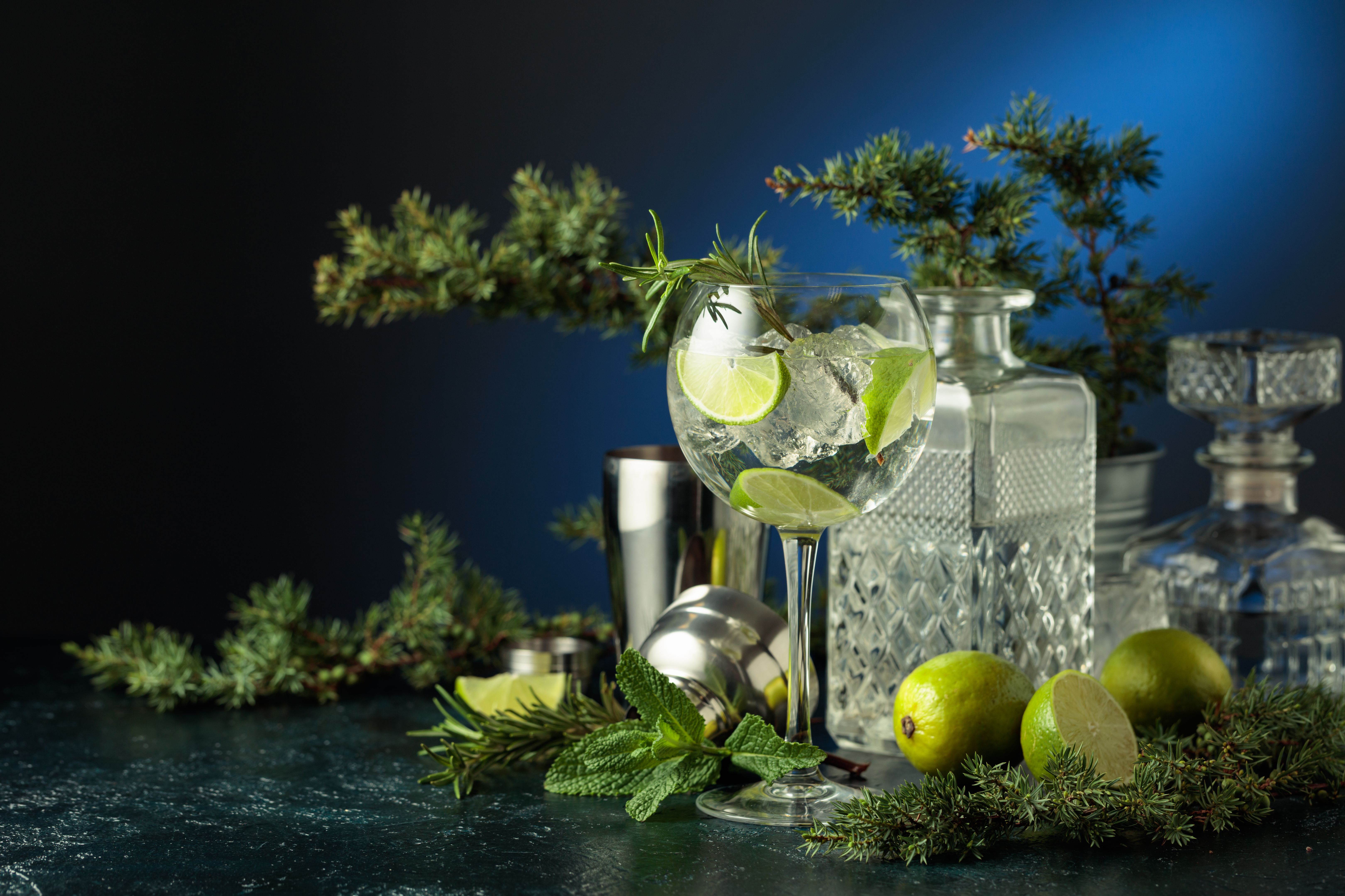 mixing cocktail ingredients