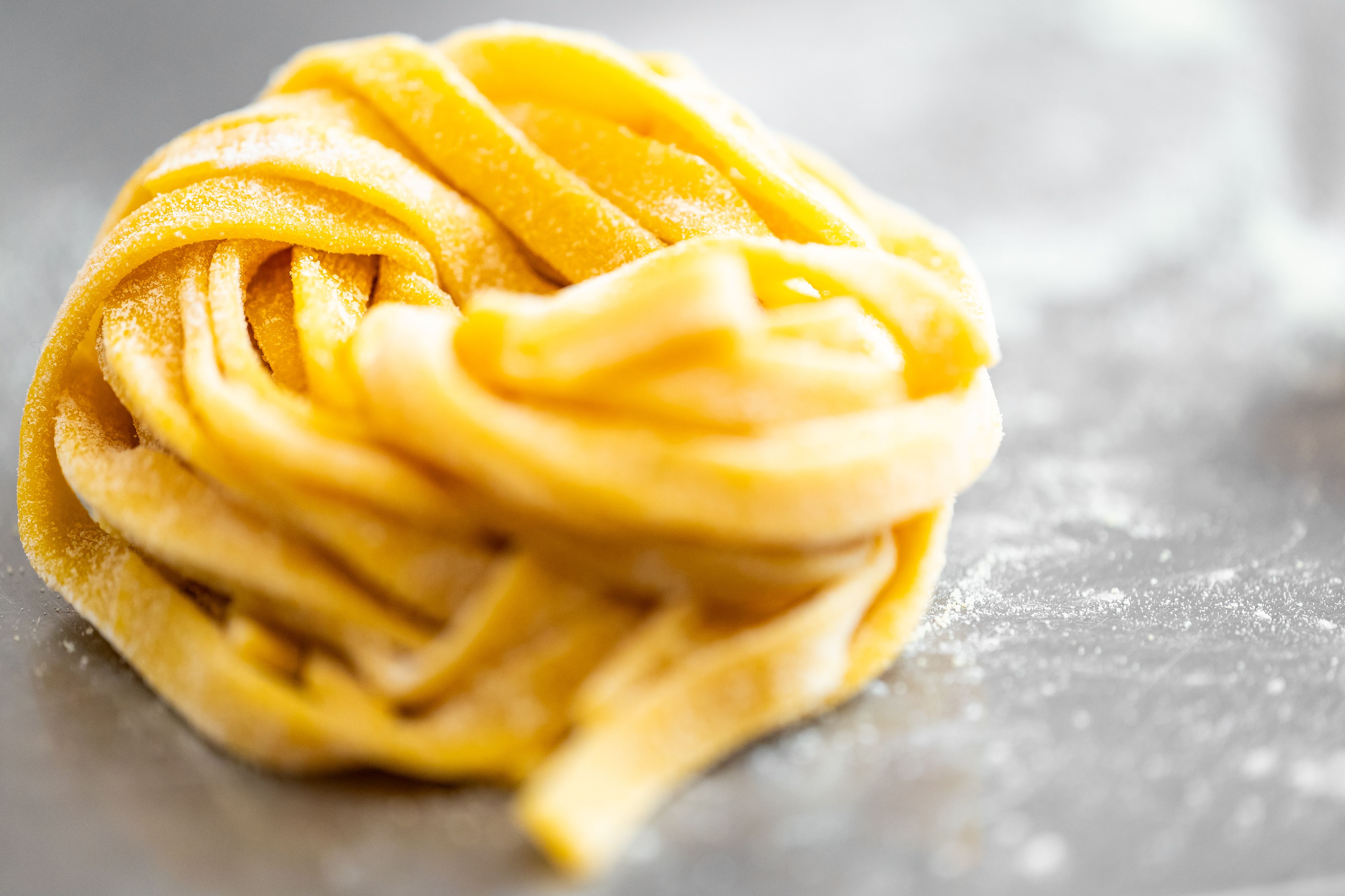 fresh pasta cooking