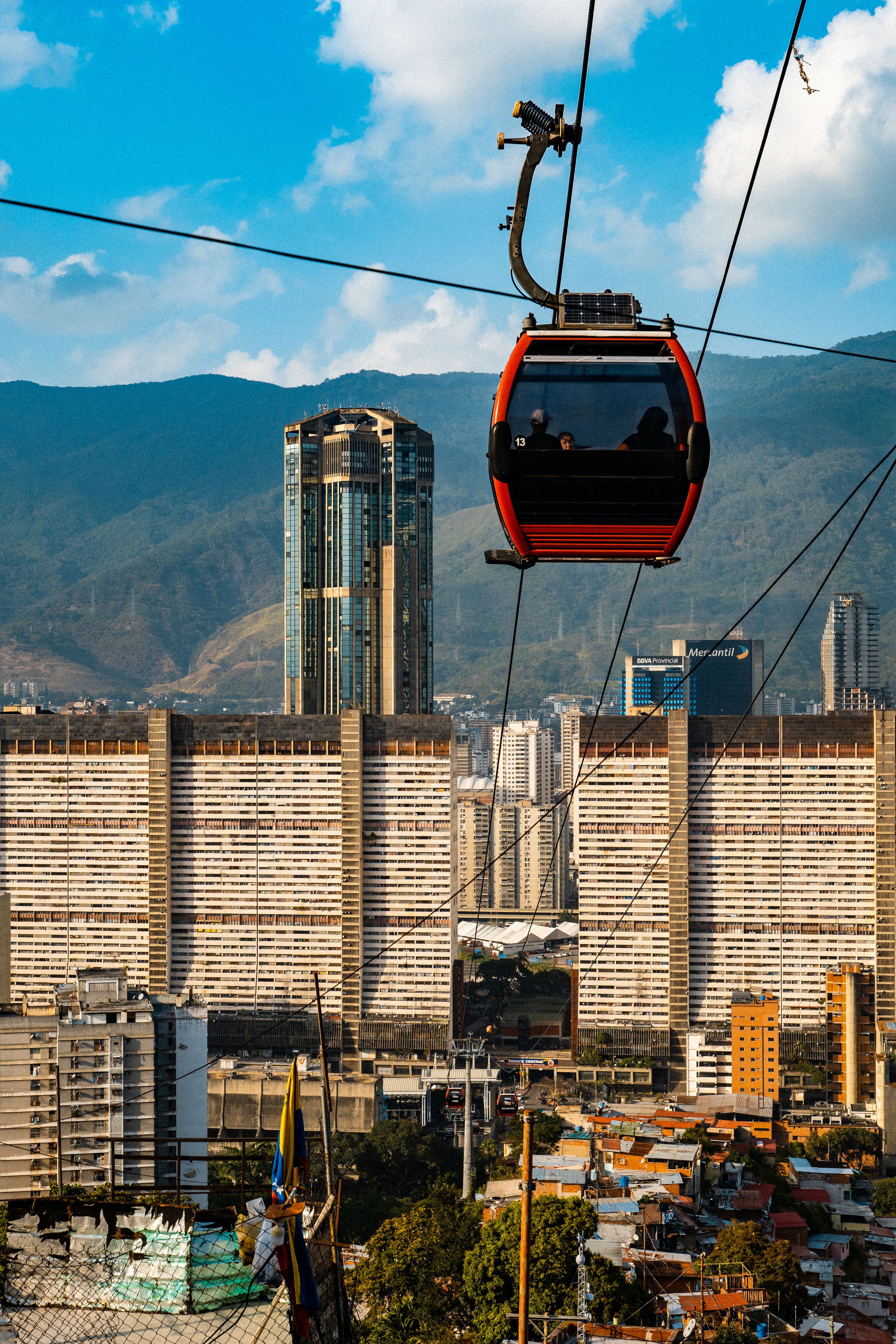 View of the Parque Central complex from the San Agustin neighborhood in Venezuela