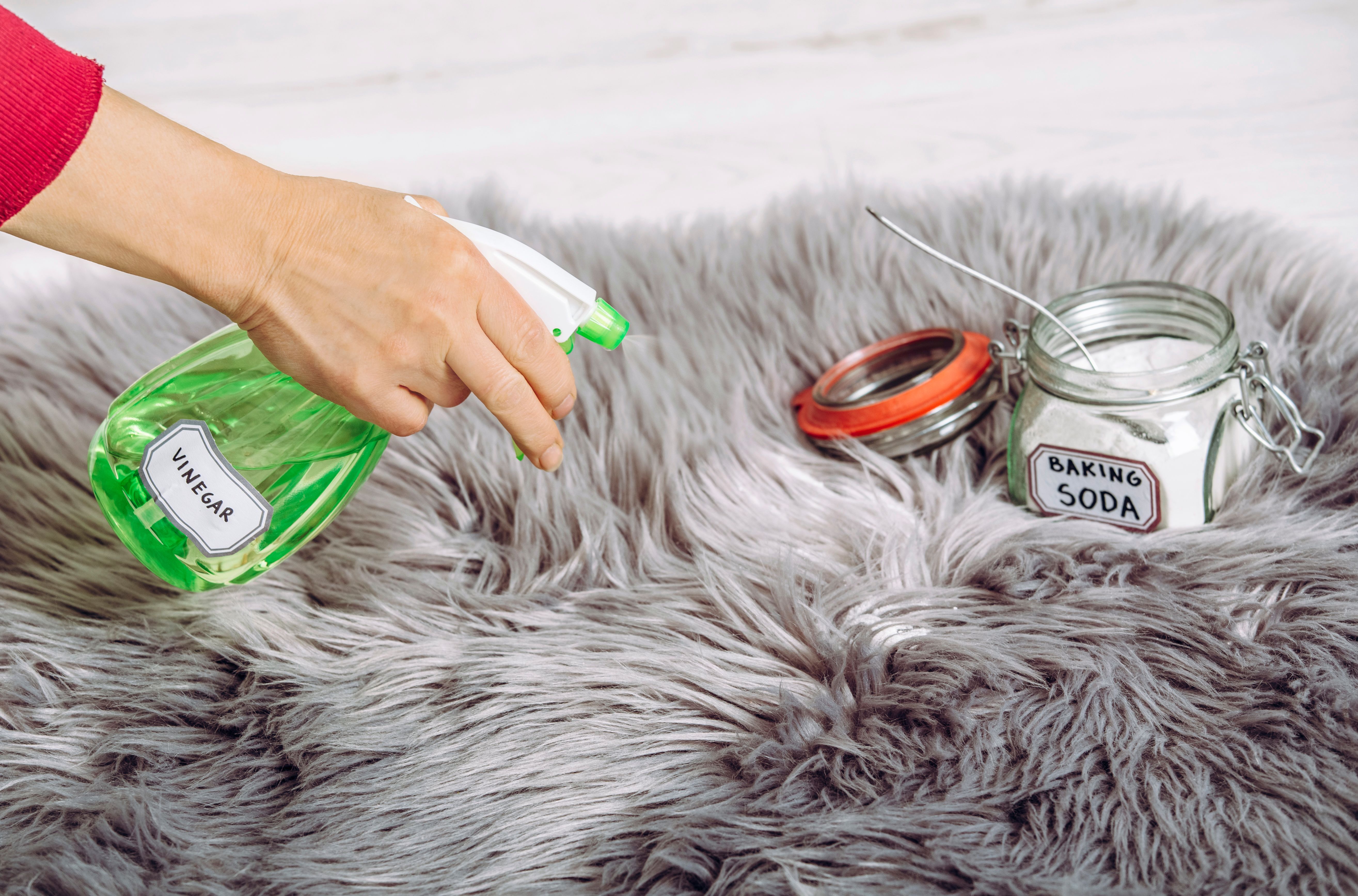 white vinegar carpet