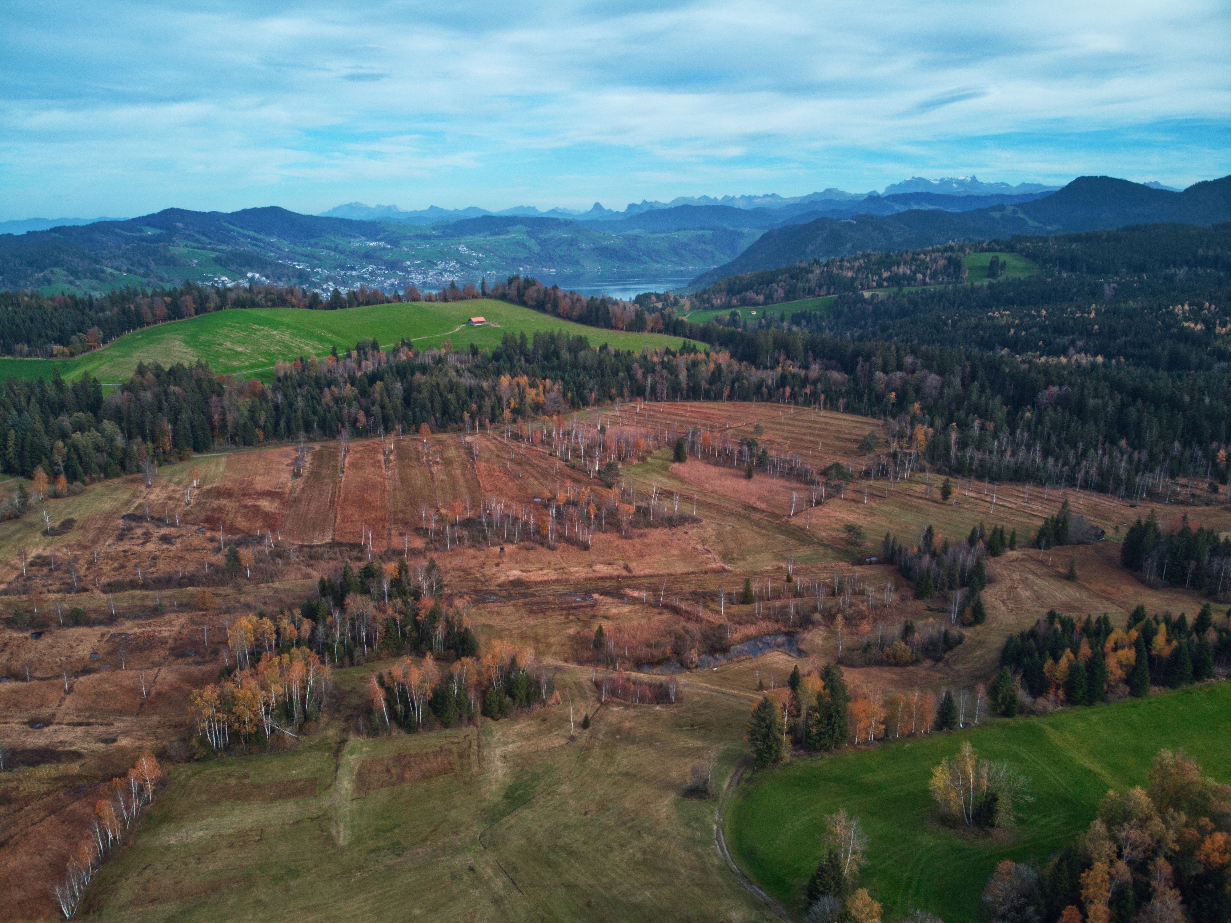 drohnen landschaft schweiz