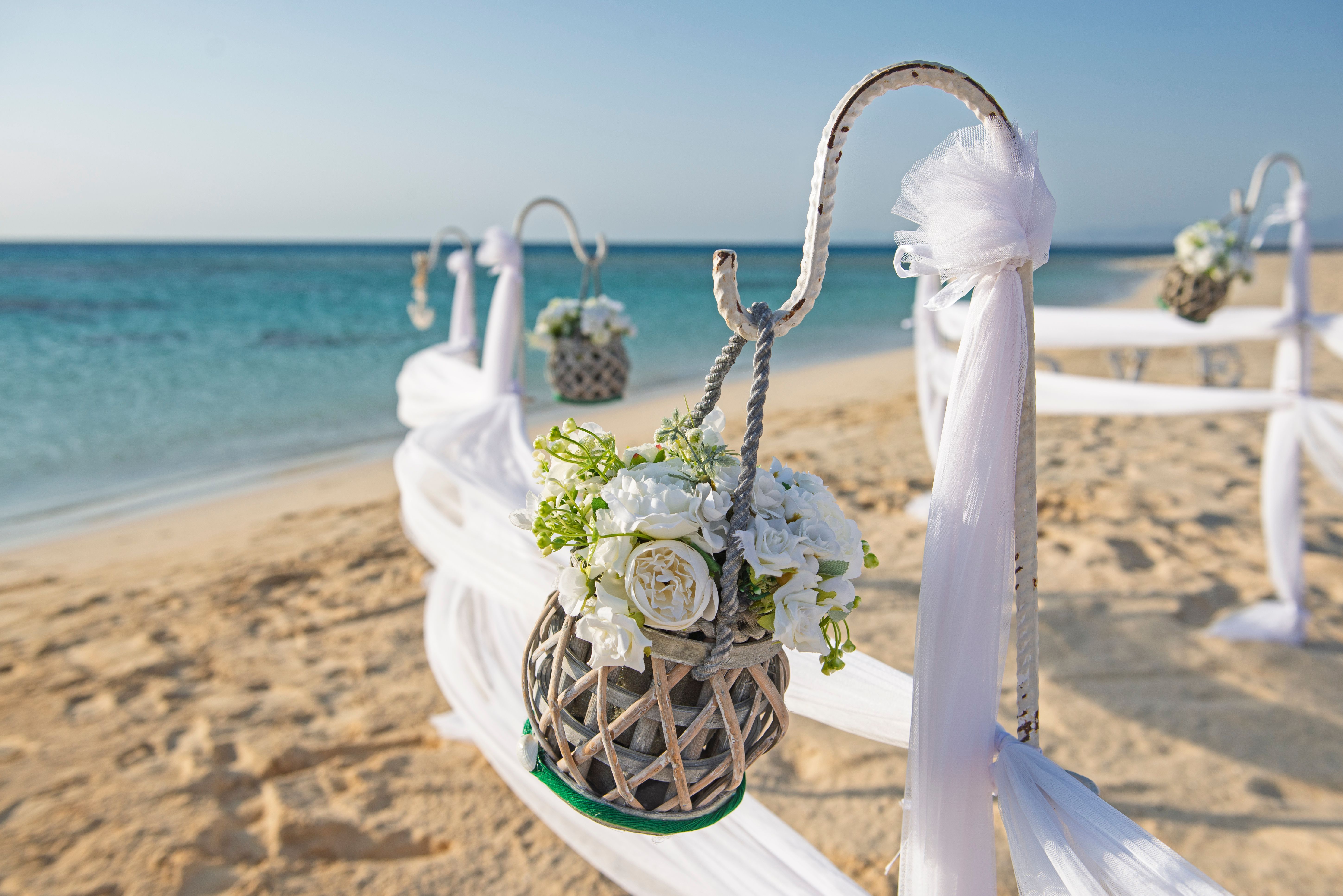 tropical beach wedding