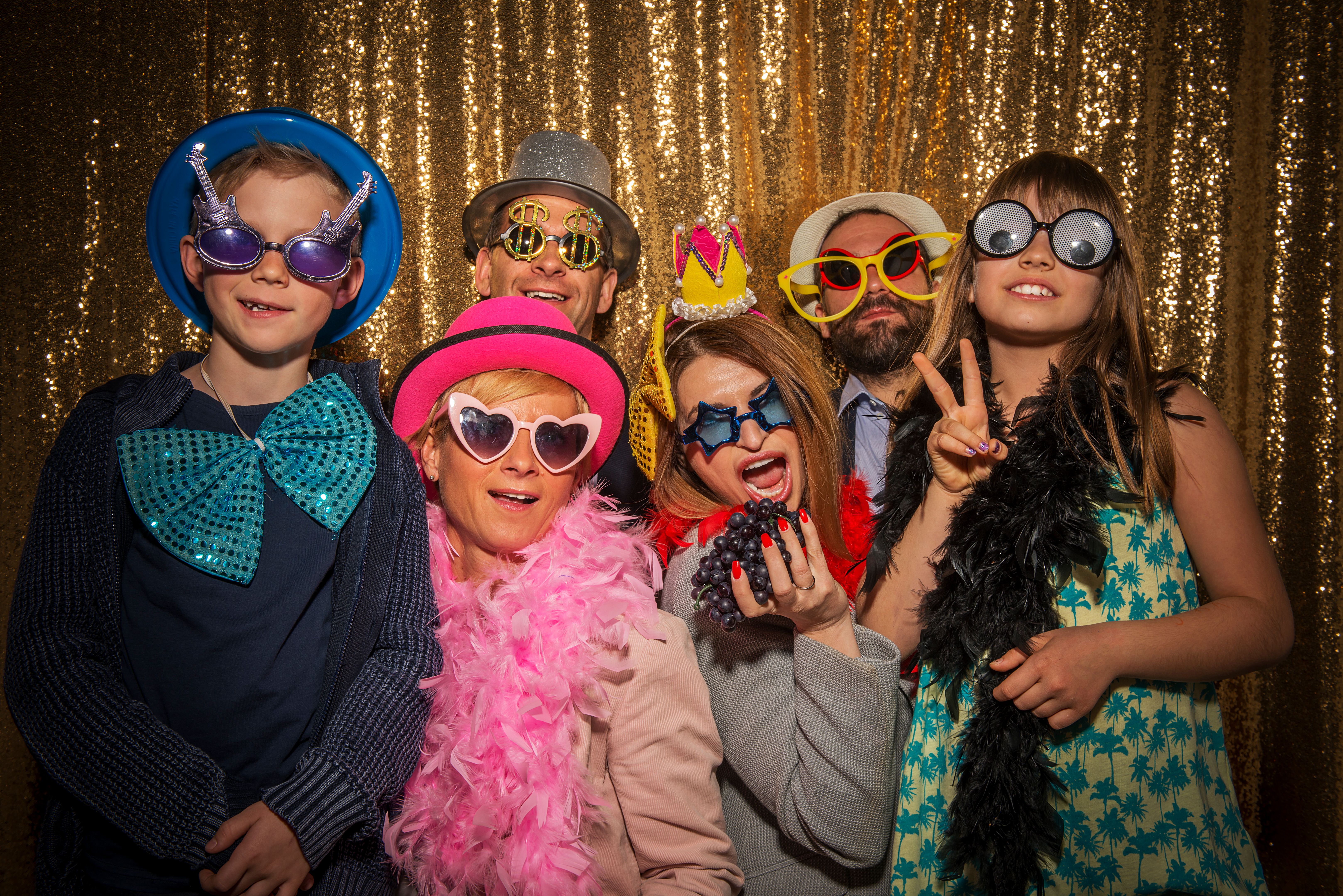 happy guests photo booth