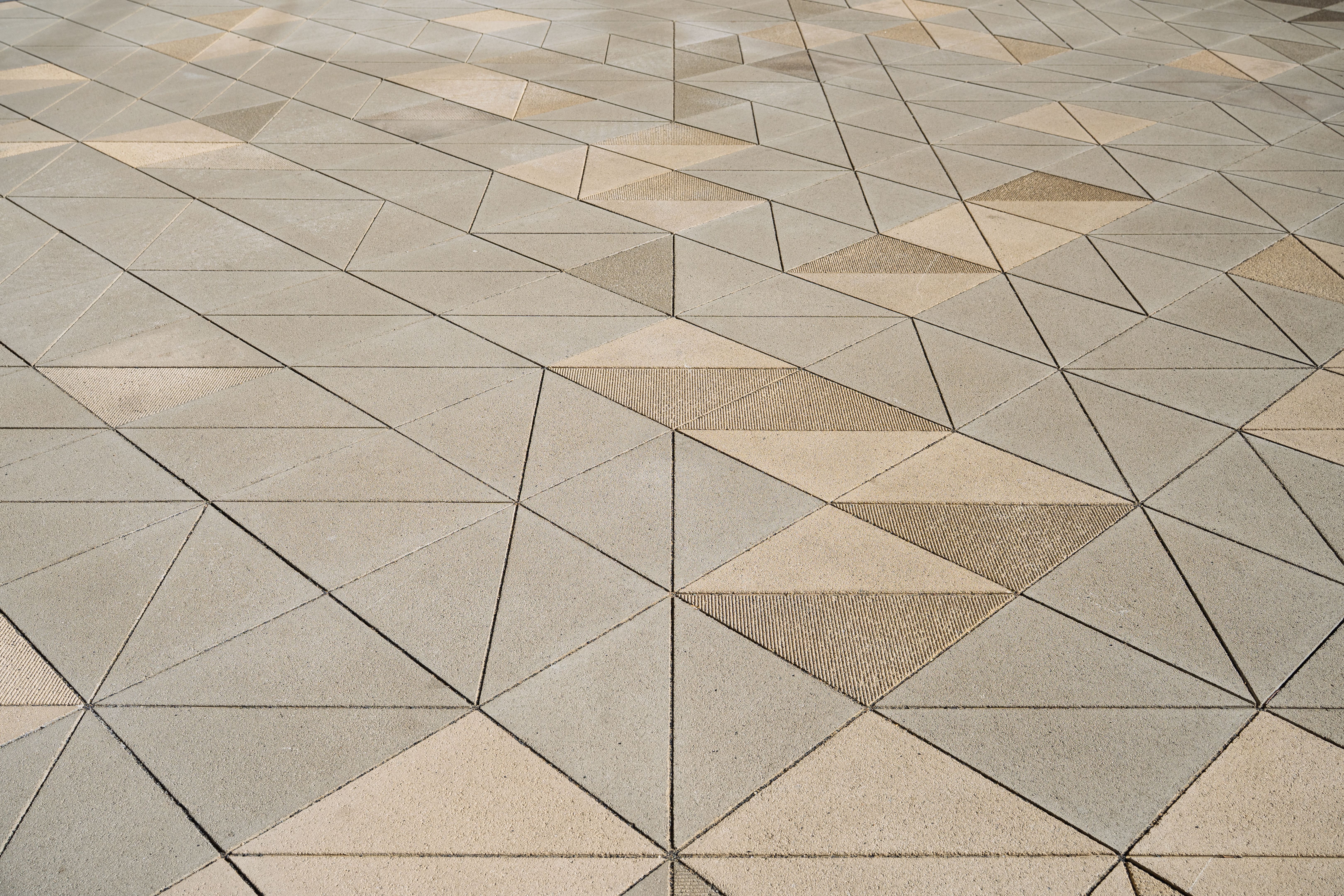 geometric flooring pattern
