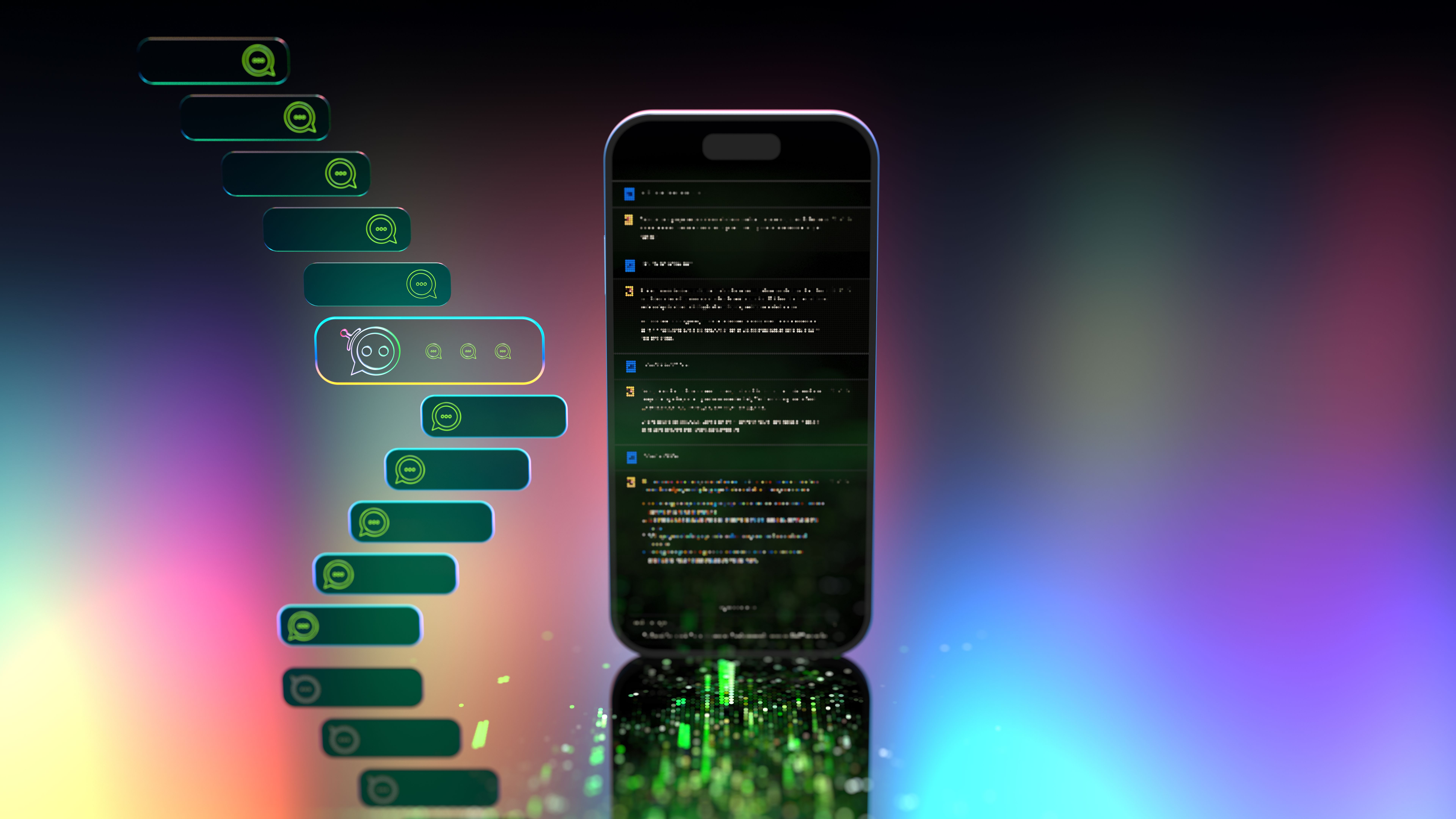 AI -  chatbot. Artificial Intelligence  concept.