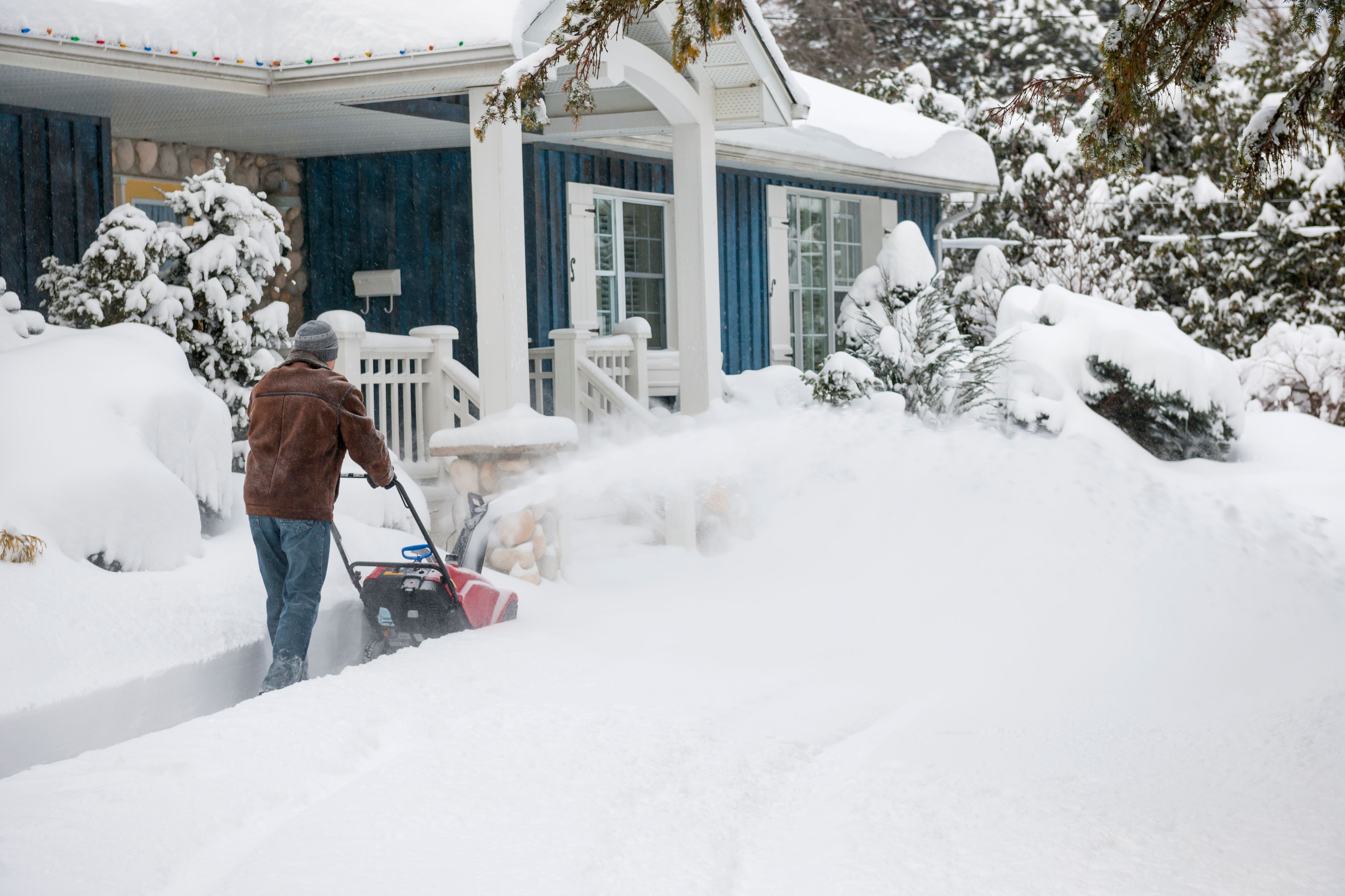 snowy driveway