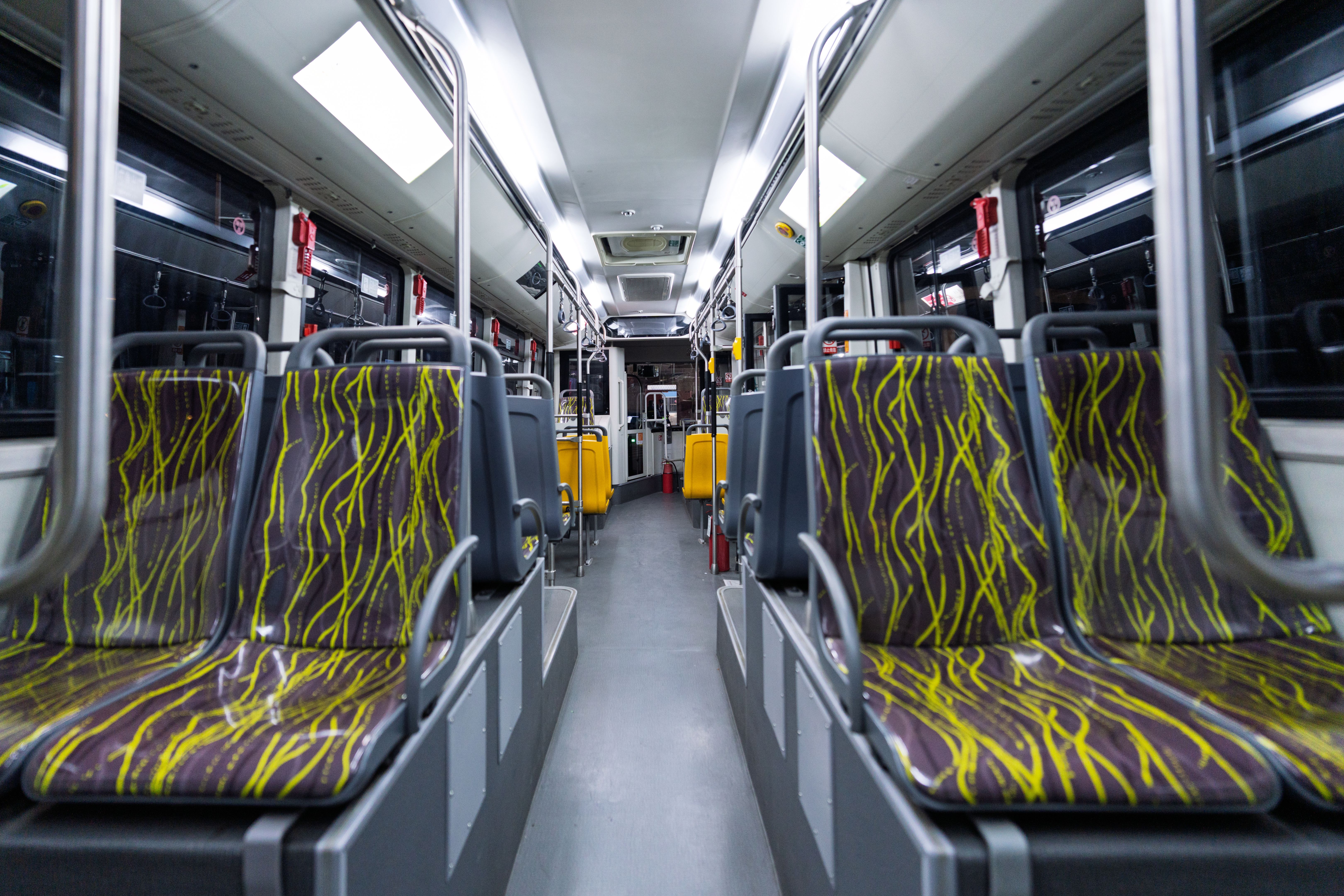 comfortable bus interior