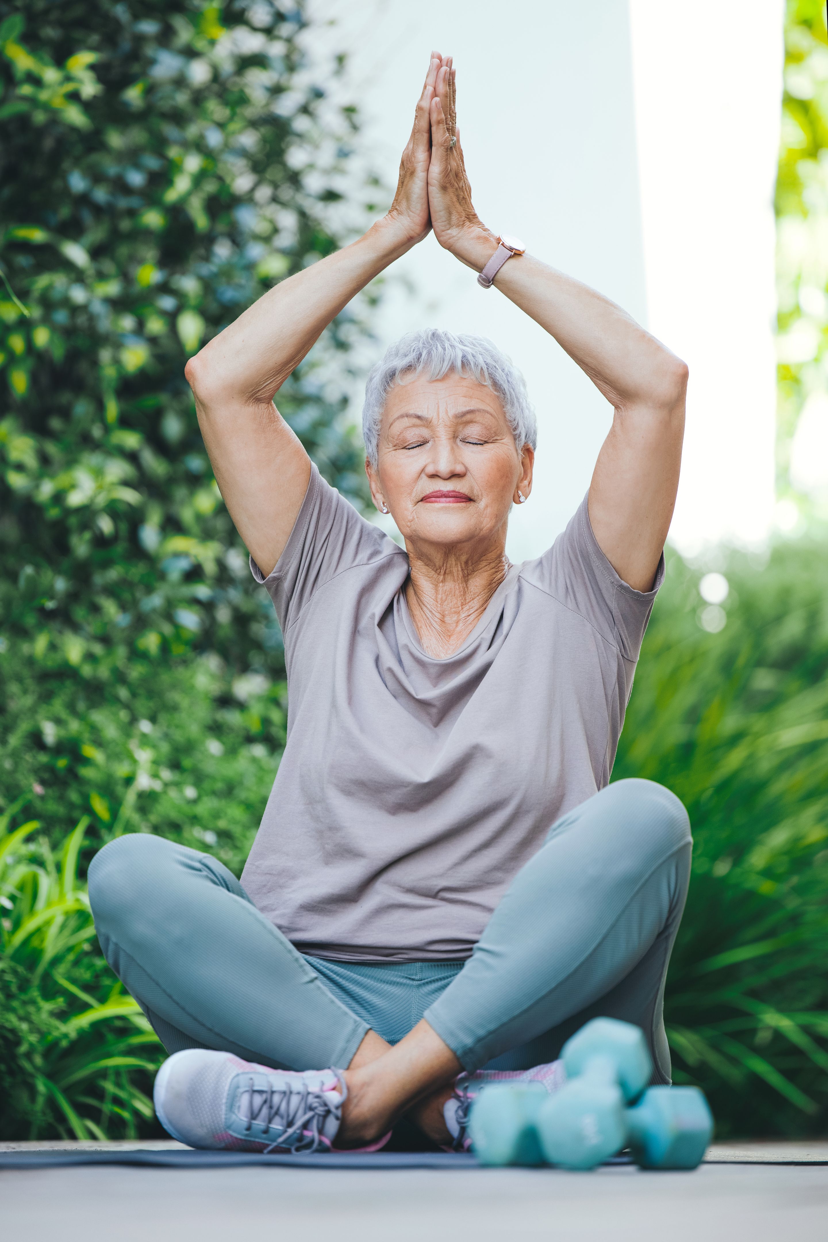 elderly yoga