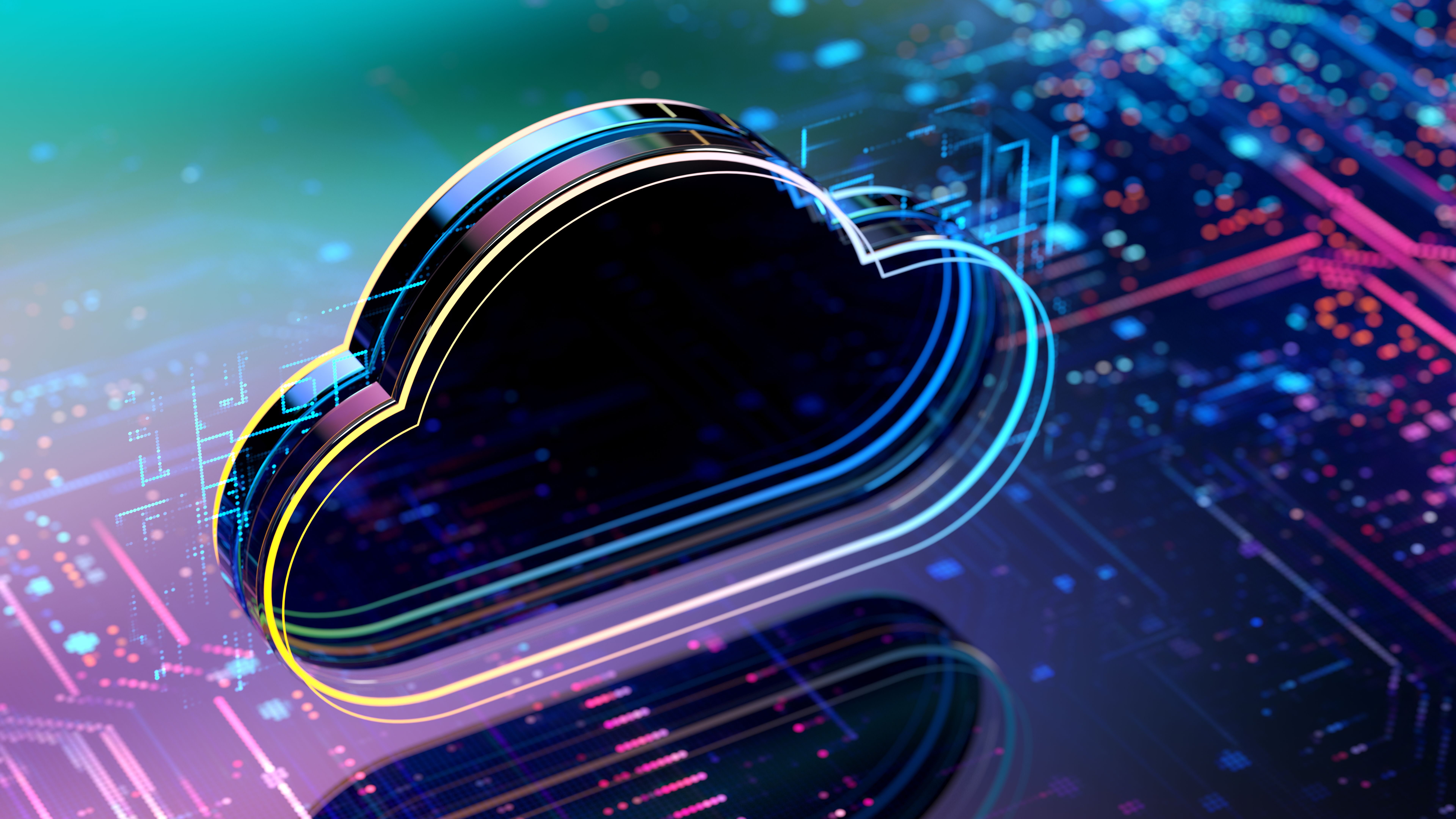 Cloud computing security digital background Cloud computing security digital background