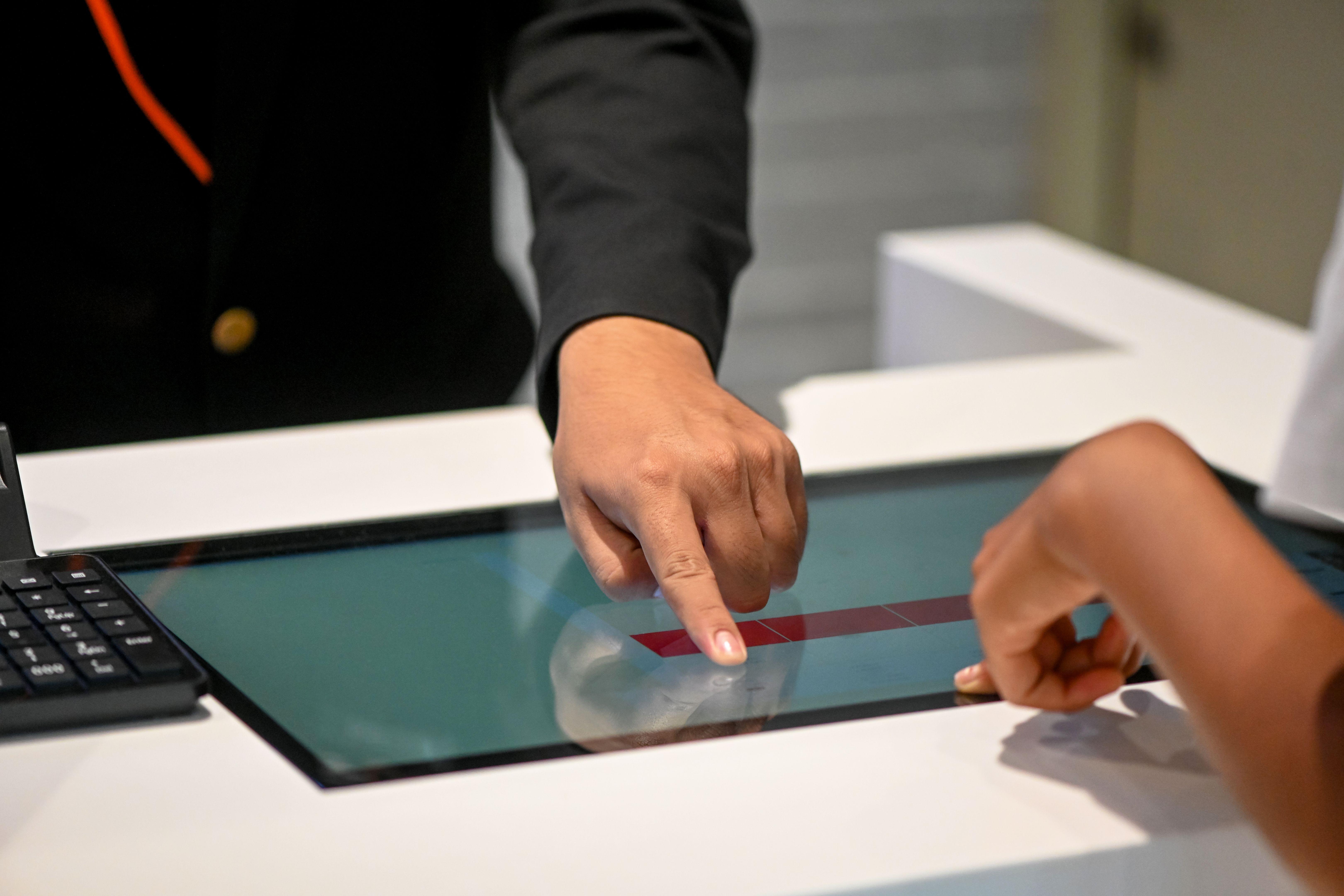 interaction numérique salon