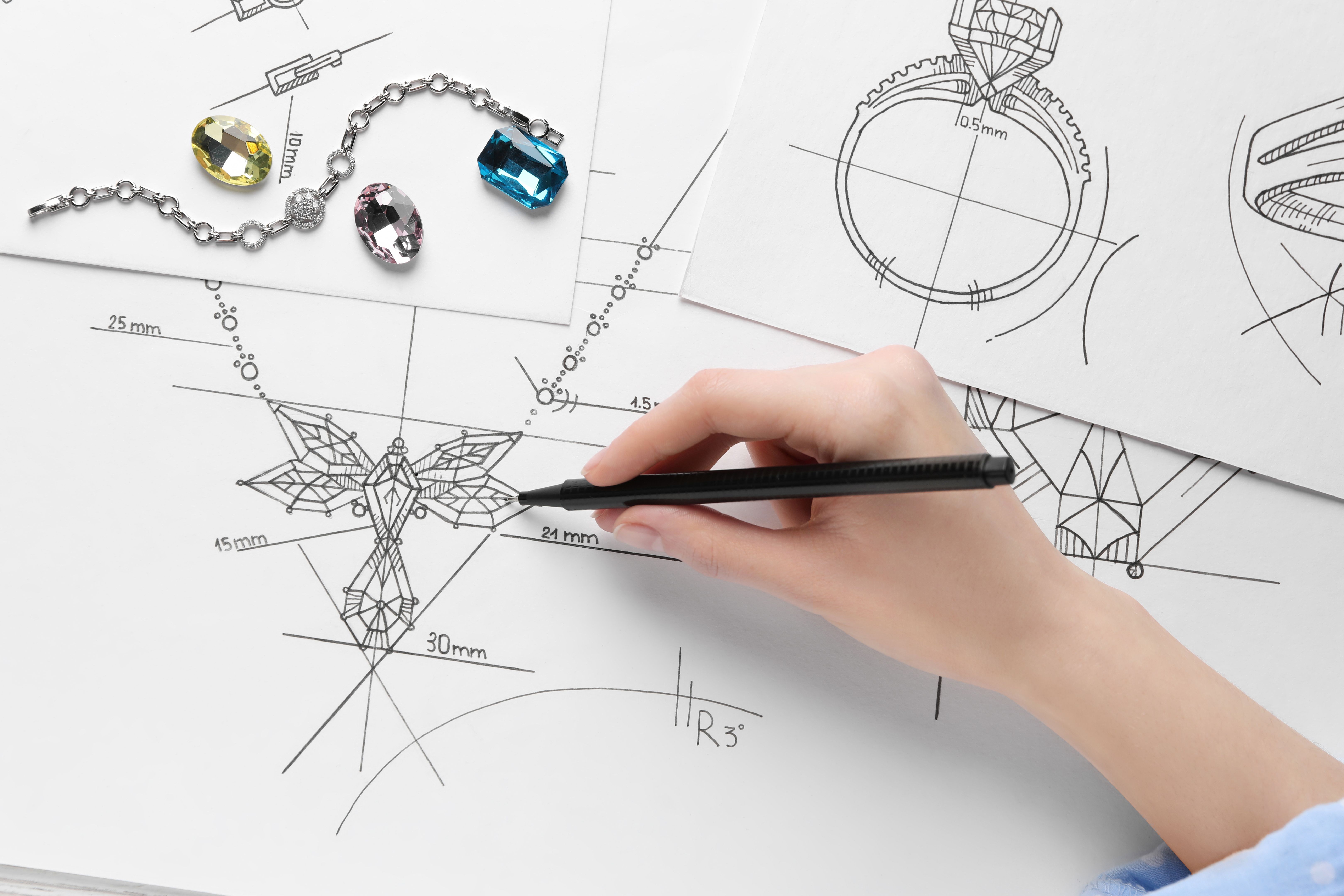 jewelry design sketch