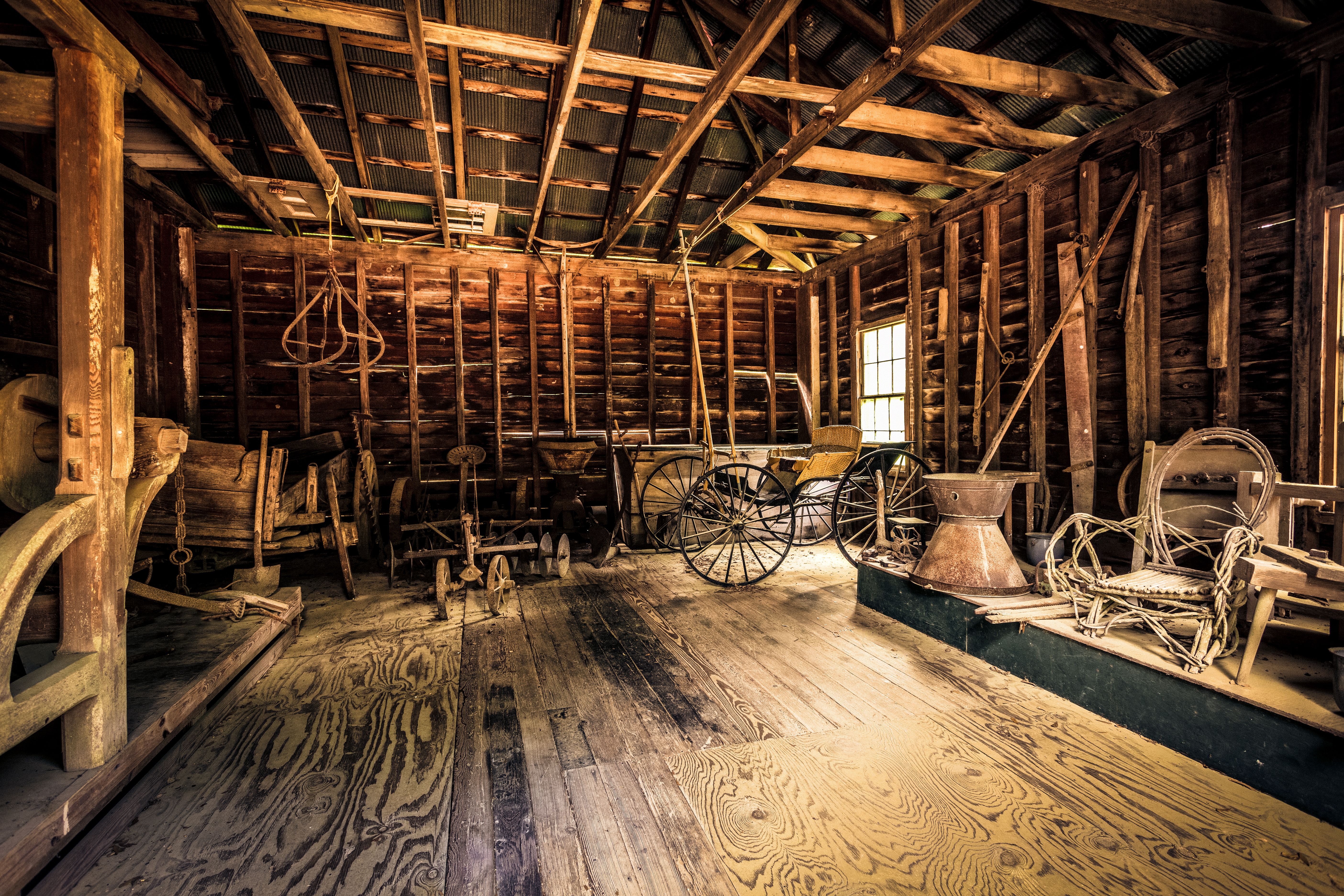 old barn interior