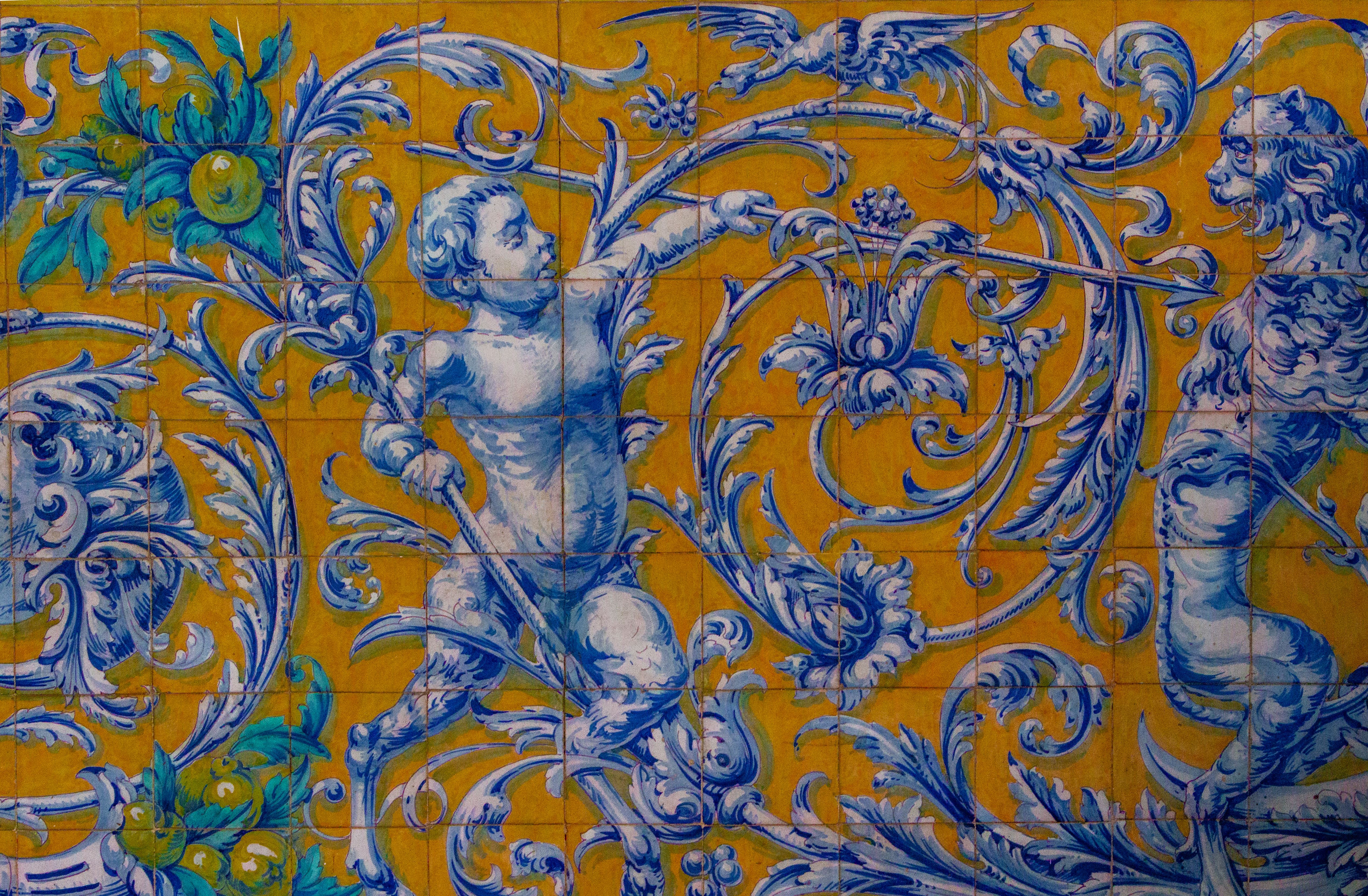 patterned colorful tiles