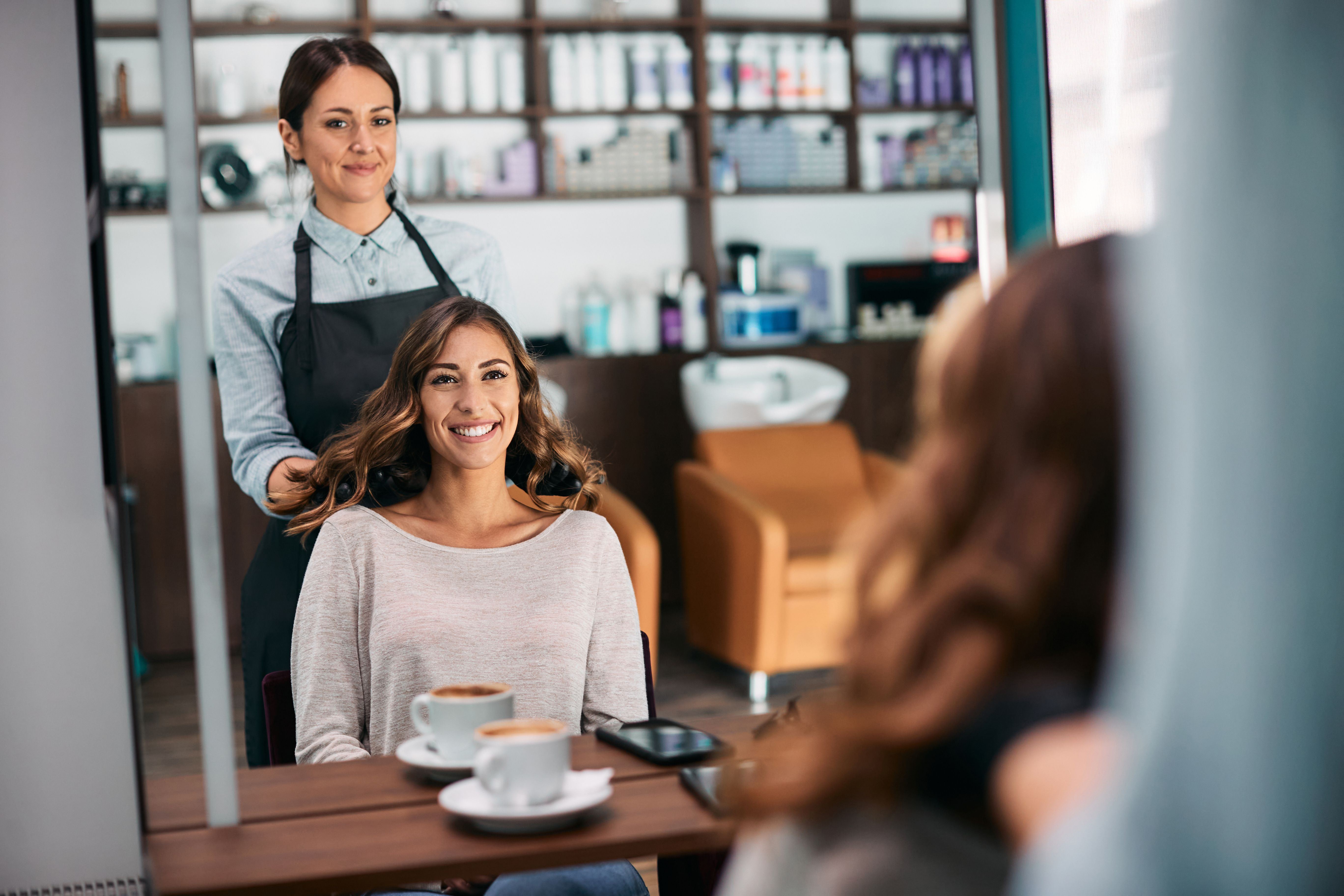 happy client stylist