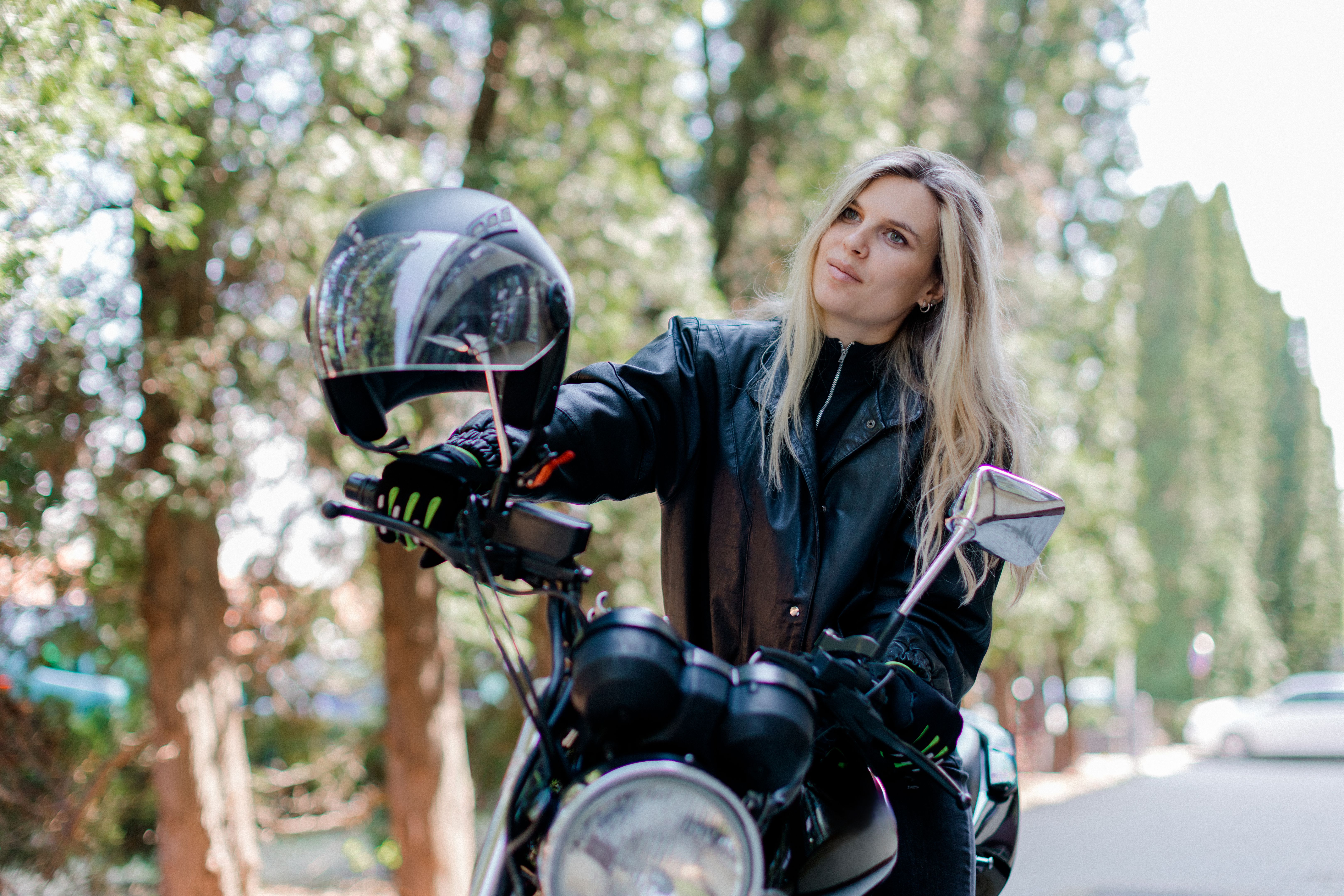 woman motorcycle adventure