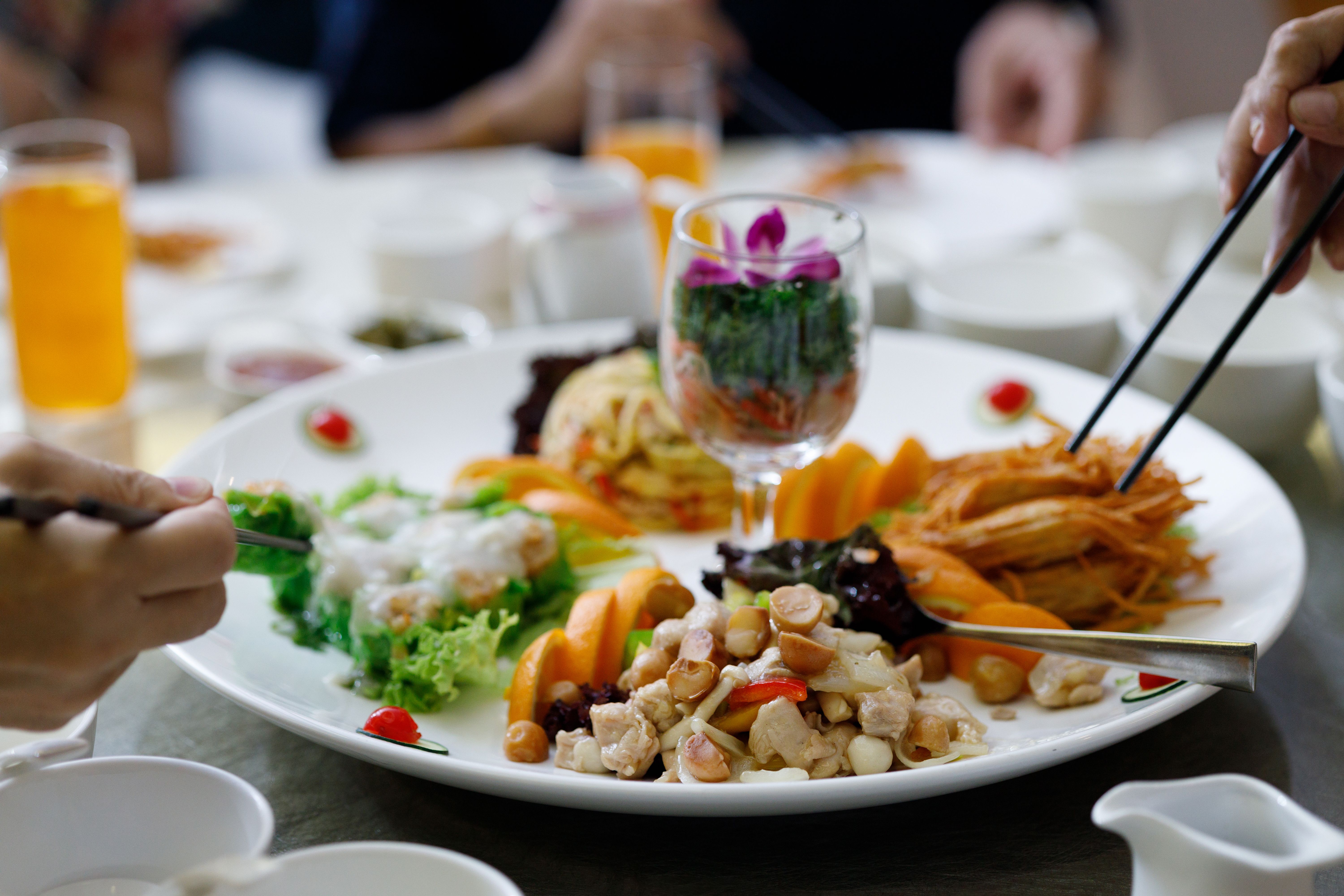 chinese presentation food